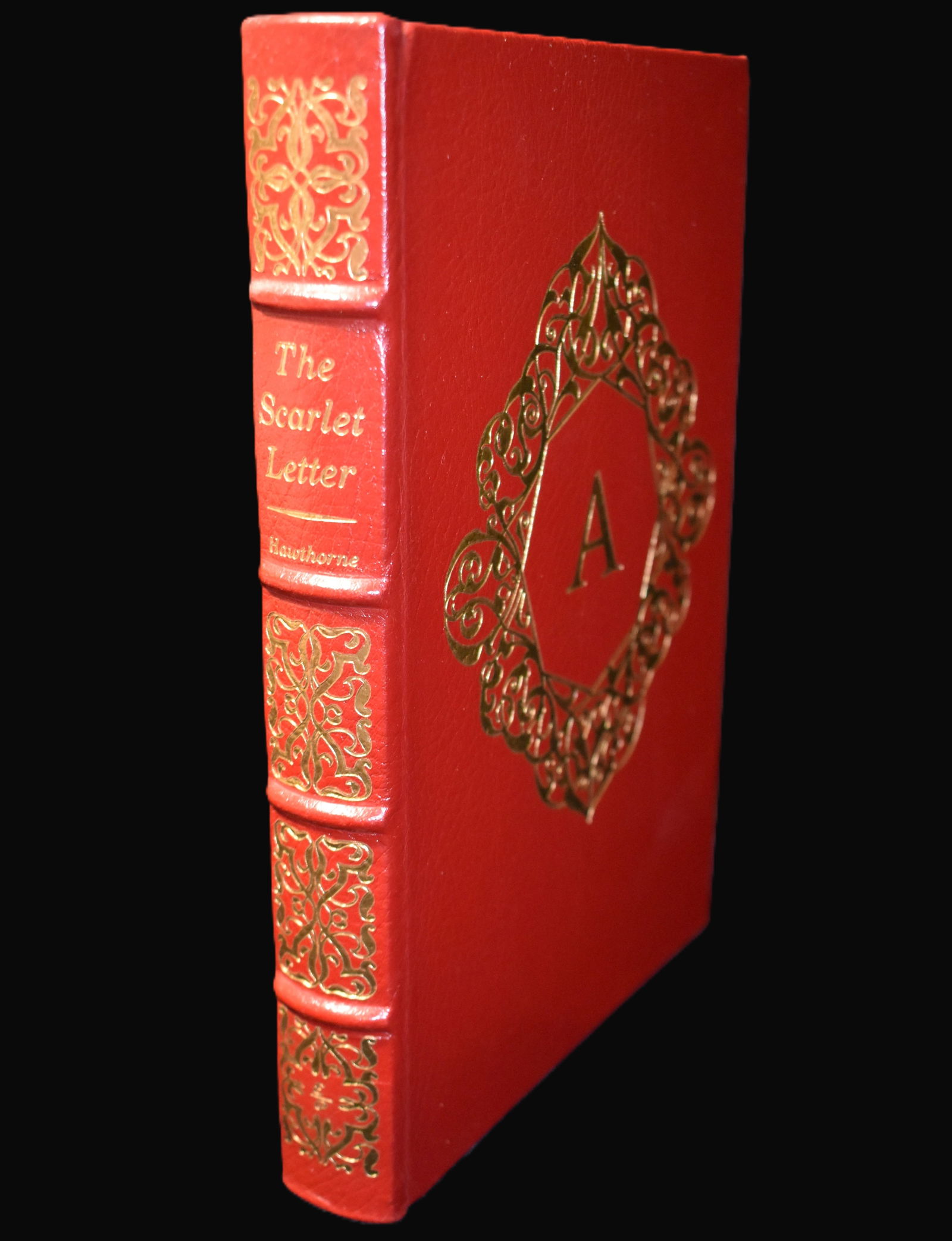 1975 The Scarlet Letter by Nathaniel Hawthorne - Easton Press Full Leather Hardback - Like New: The Scarlet Letter by Hawthorne, Nathaniel. Published by Easton Press, Norwalk, CT, 1975. Fine condition full leather hardback with gold gilt to cover and page edges. Collector's Edition. Easton
