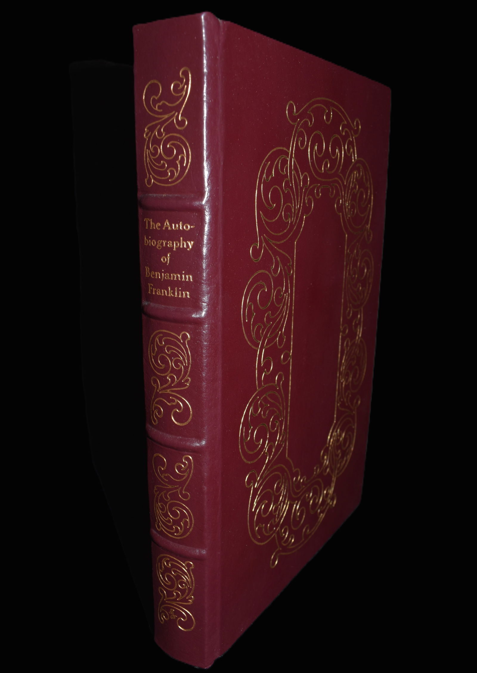 The Autobiography of Benjamin Franklin by Benjamin Franklin - Full Leather 1976 Easton Press: The Autobiography of Benjamin Franklin by Benjamin Franklin. Published by Easton Press, 1976. Fine condition full leather hardback with gold gilt to cover and page edges. Collector's Edition. Easton P