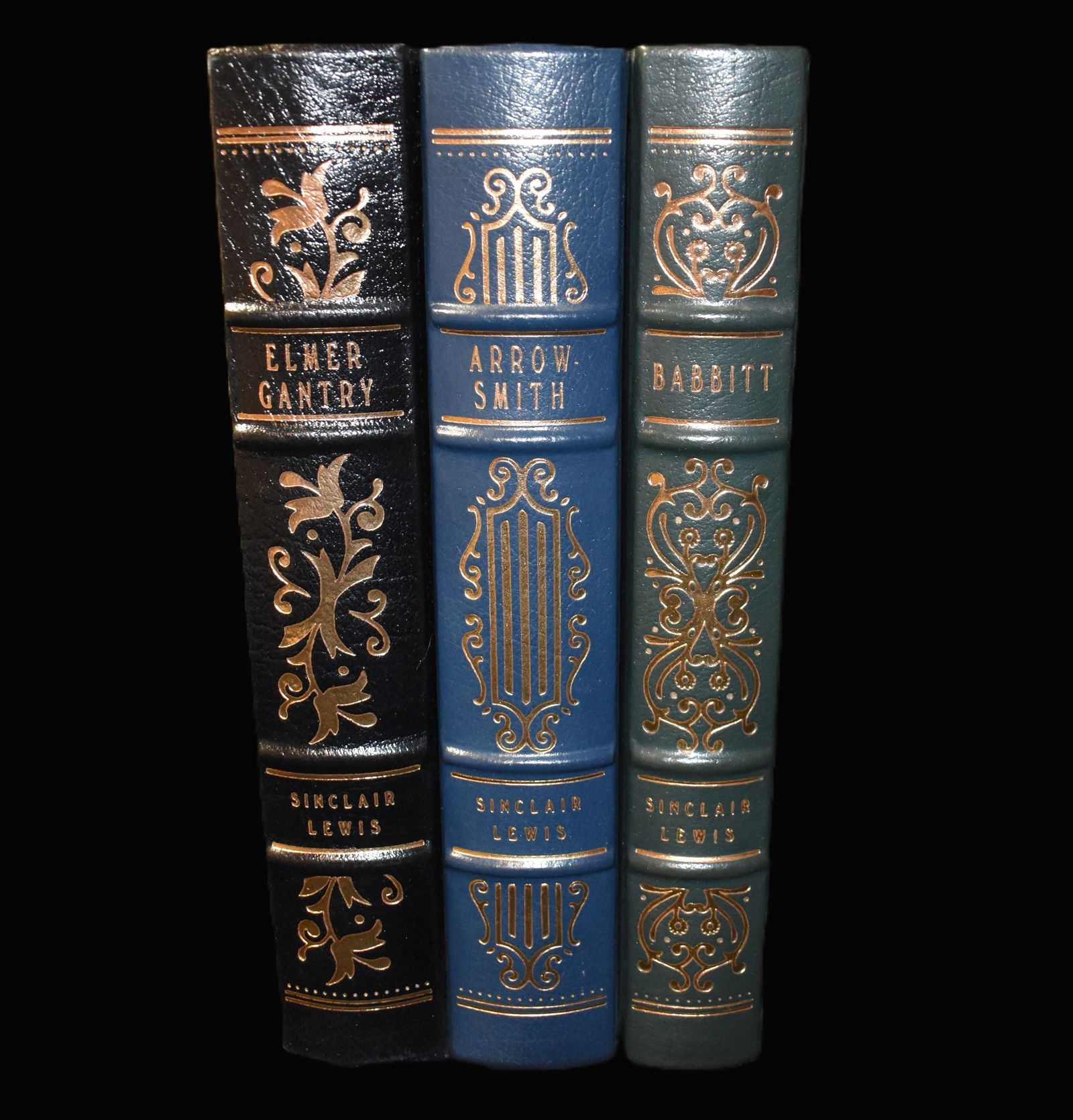 The Sinclair Lewis Collection - Arrowsmith, Elmer Gantry & Babbit - Easton Press Full Leather 1991 (1 of 10)