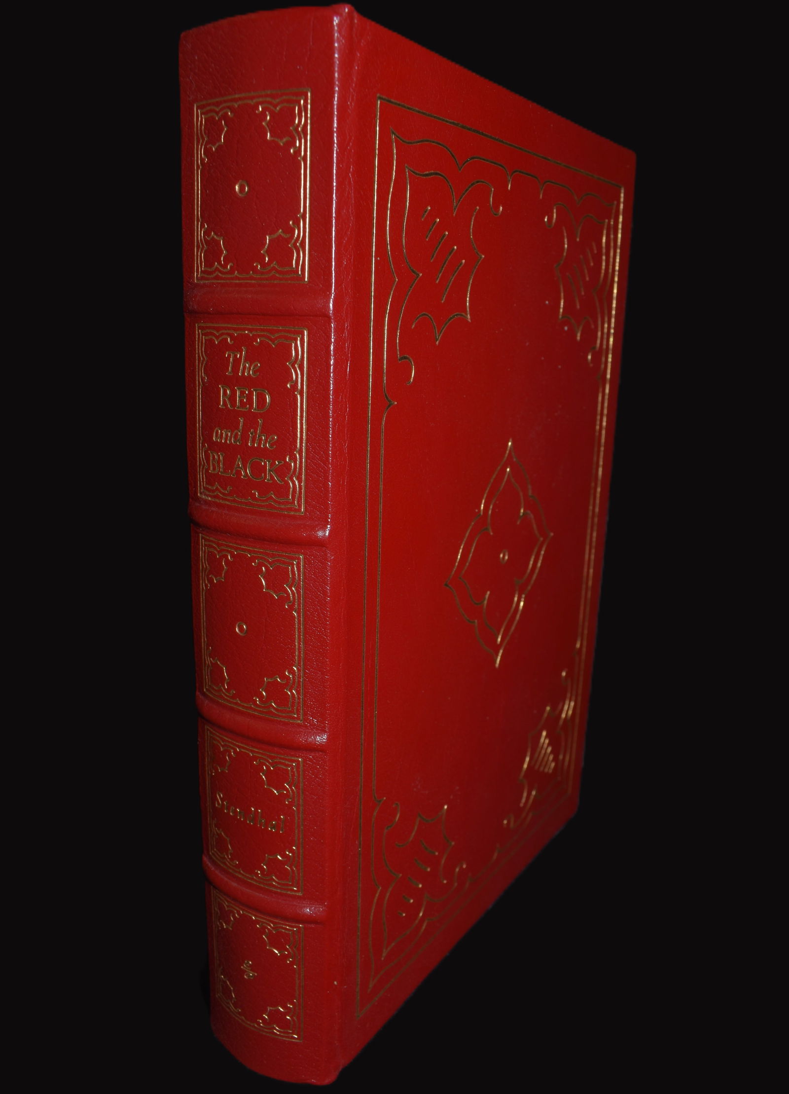 The Red and the Black by Stendhal - Easton Press Full Leather Hardback 1980: The Red and the Black (100 Greatest Books Ever Written Series) by Stendhal. Published by Easton Press, 1980. Fine condition full leather hardback with gold gilt to cover and page edges. Collector's Ed