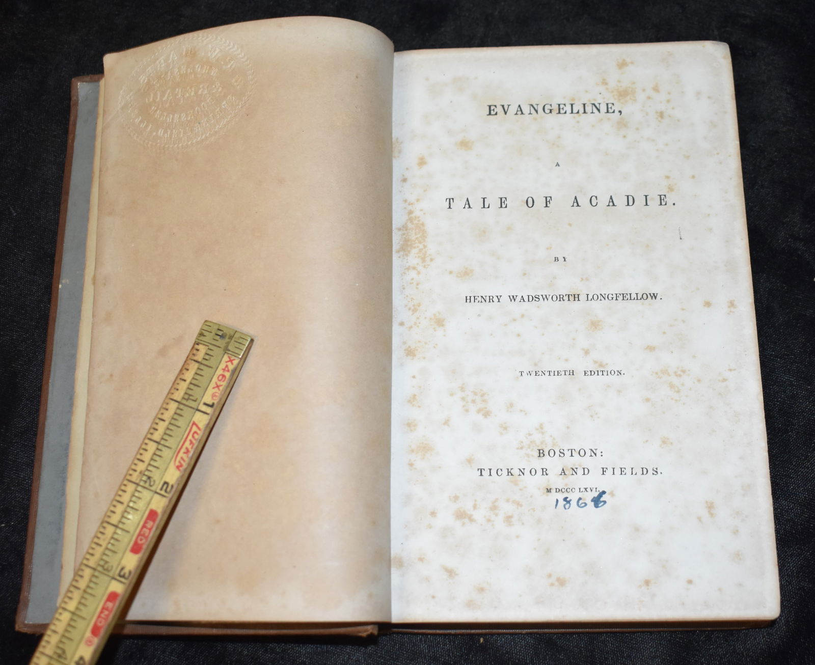 1966 Evangeline, A Tale of Acadie by Henry Longfellow (1 of 7)