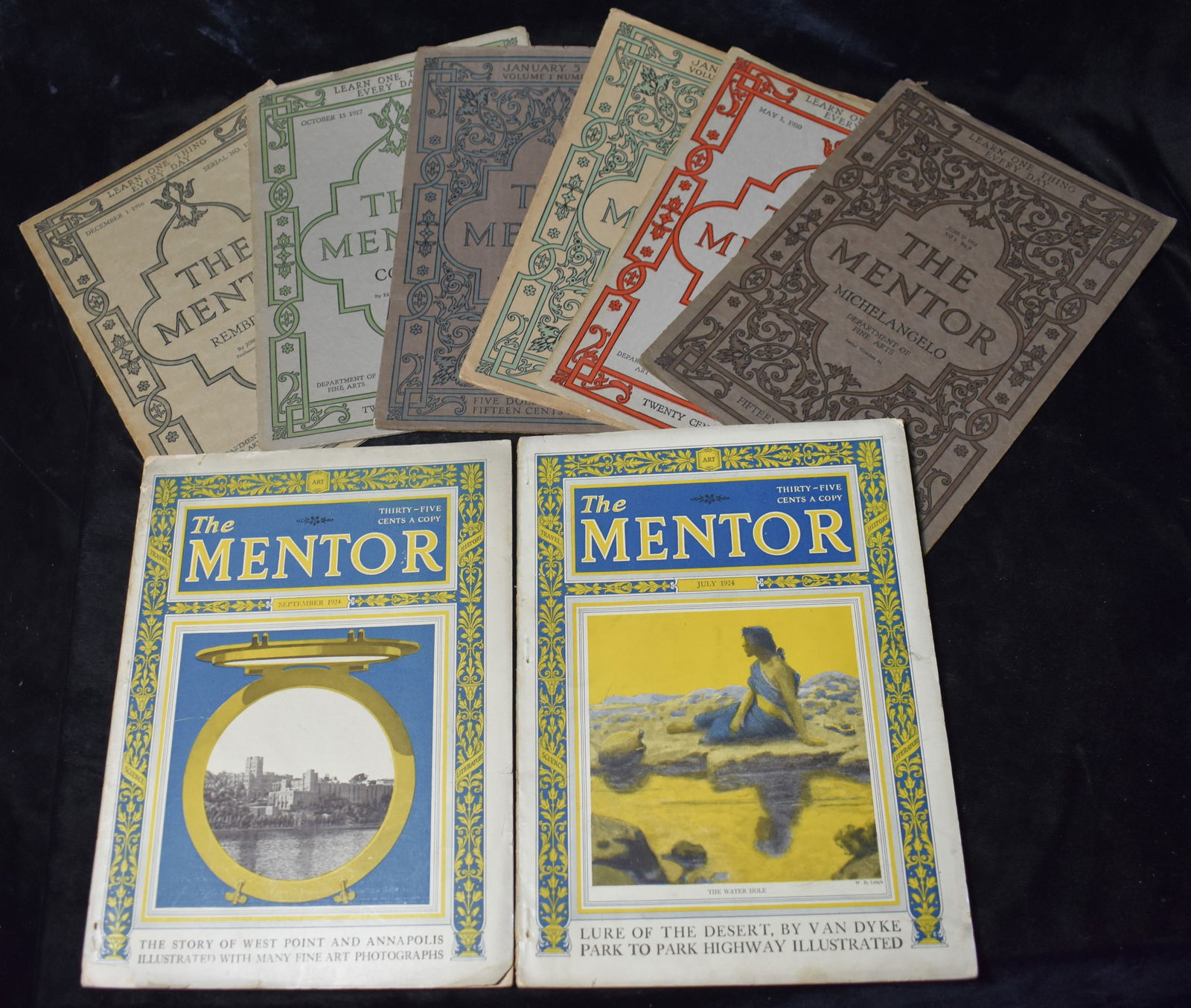 8 THE MENTOR - Magazines 1914 - 1924 (1 of 8)