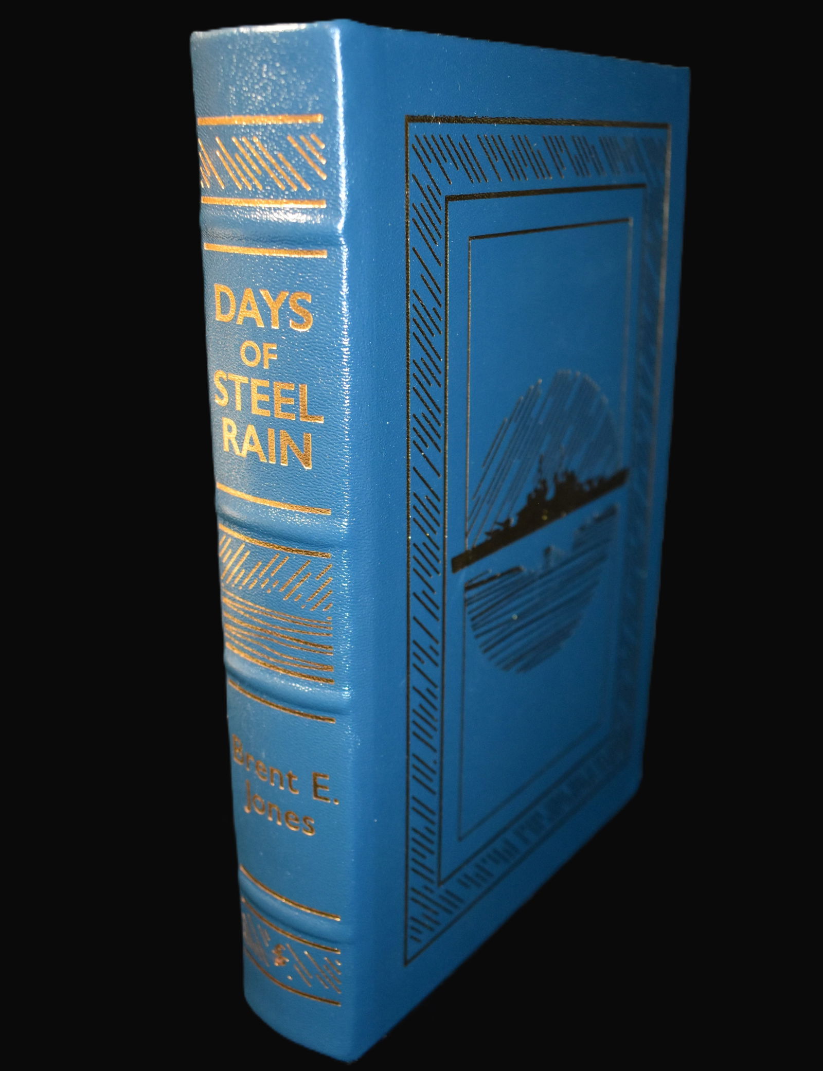 2022 Days of Steel Rain by Brent E. Jones - Easton Books Full Leather Hardback - Like new: 2022 Days of Steel Rain by Brent E. Jones - Easton Books Full Leather Hardback - Like new. Fine condition full leather hardback with gold gilt to cover and page edges. Collector's Edition. Easton Pres