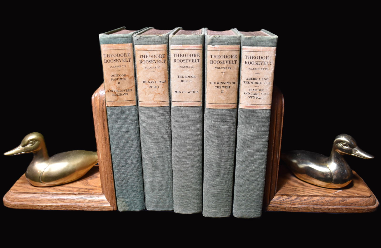 1926 The Works of Theodore Roosevelt - Volumes III, VI, IV, XI, XVIII (1 of 18)