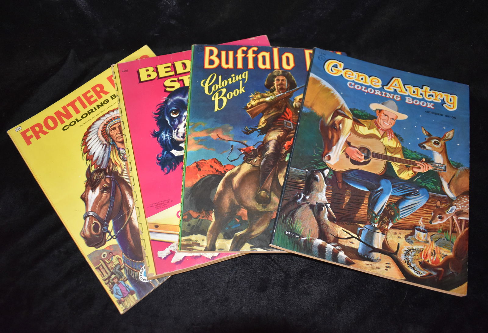 4 1950's Coloring Books Gene Autry, Buffalo Bill, Frontier Days and Bedtime Stories Unused (1 of 9)