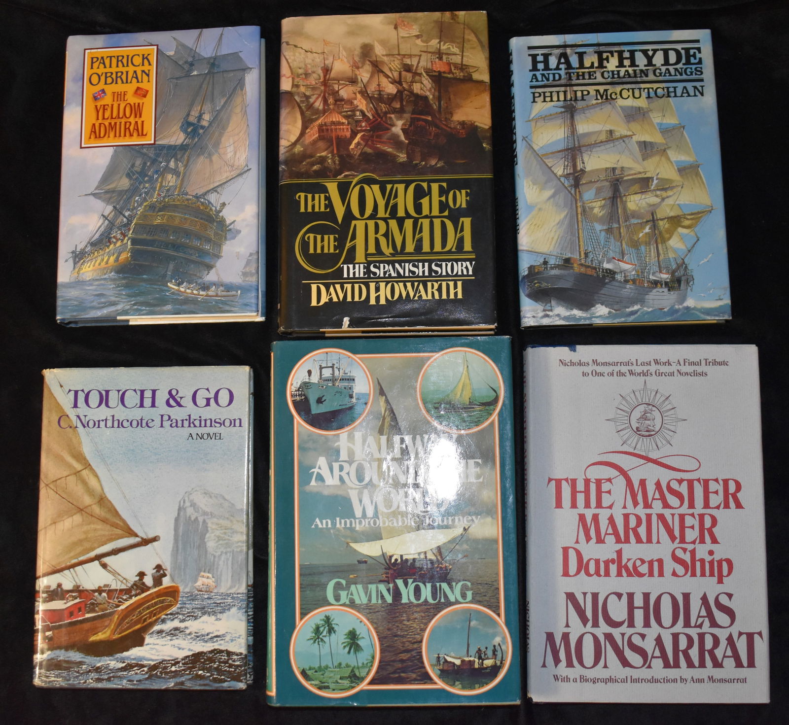 6 Vintage Hardback Novels on Sailing (3 1st Editions) - The Master Mariner, The Voyage of the Armada (1 of 13)