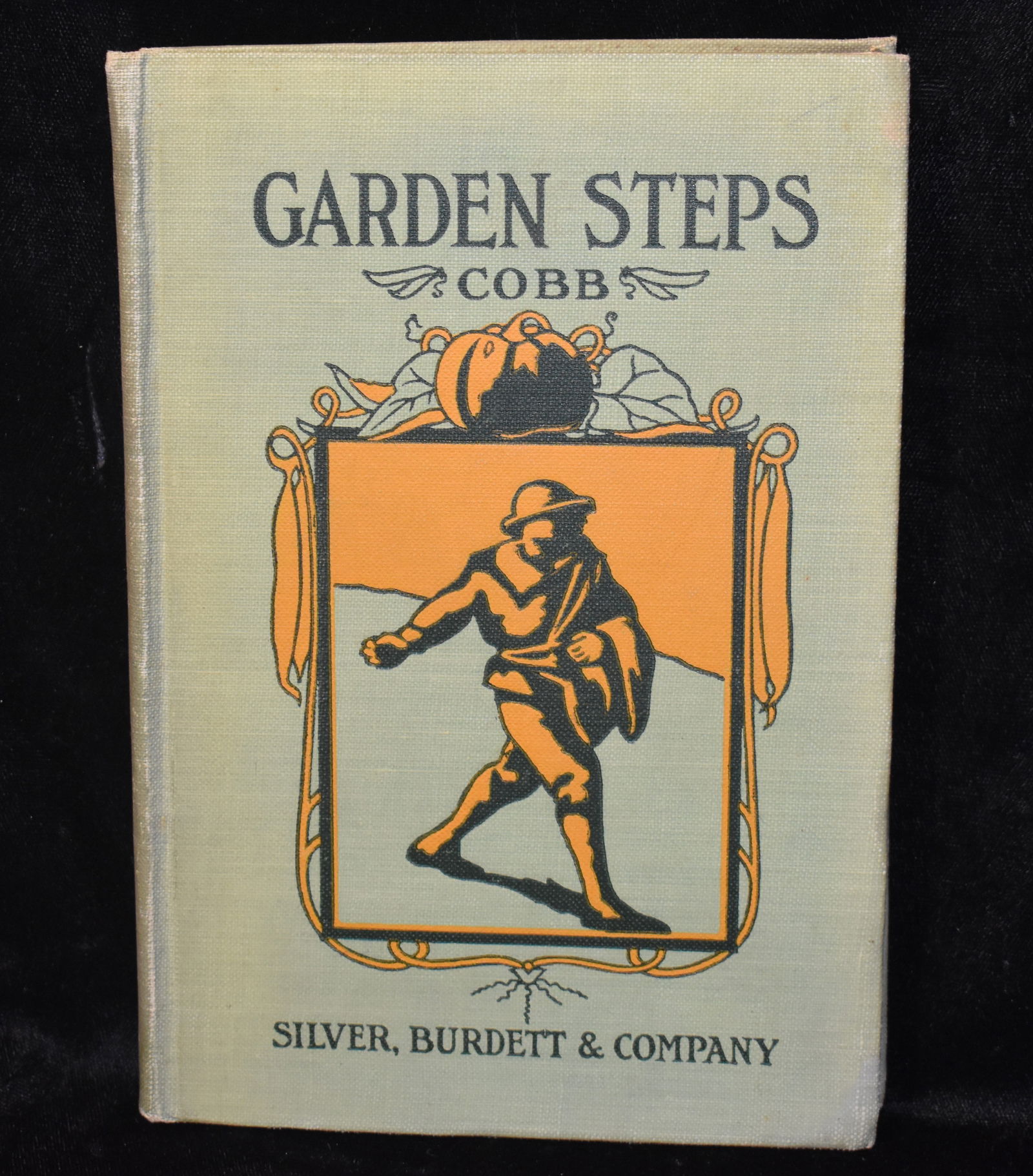 1917 GARDEN STEPS - A Manual For The Amateur In Vegetable Gardening 1st Ed: GARDEN STEPS - A Manual For The Amateur In Vegetable Gardening by Cobb, Ernest. Published by Silver, Burdett and Co. 1917. 1st Edition. Very good condition hardback. A little shelf wear and toning fro