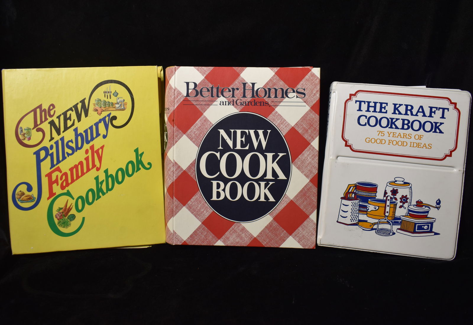 3 Vintage Spiral Binder Hardback Cookbooks - Better Homes, Kraft and Pilsbury (1 of 10)