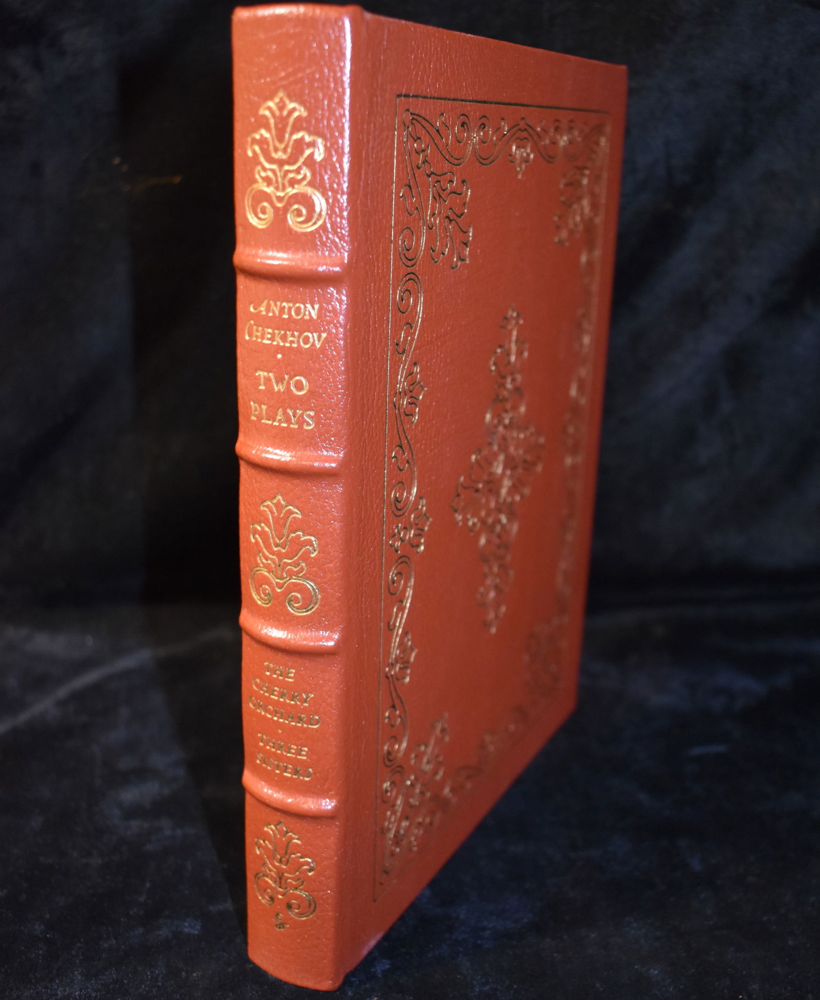 1977 Two Plays of Anton Chekhov - The Cherry Orchard & Three Sisters - Easton Press Full Leather: Two Plays of Anton Chekhov - The Cherry Orchard & Three Sisters - Easton Press Full Leather Hardback. Fine condition full leather hardback with gold gilt to cover and page edges. Collector's Edition.