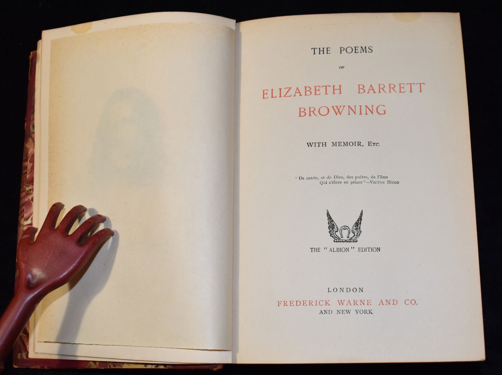 Circa 1850's The Poems Of Elizabeth Barrett Browning With Memoir (Albion Edition) (1 of 10)