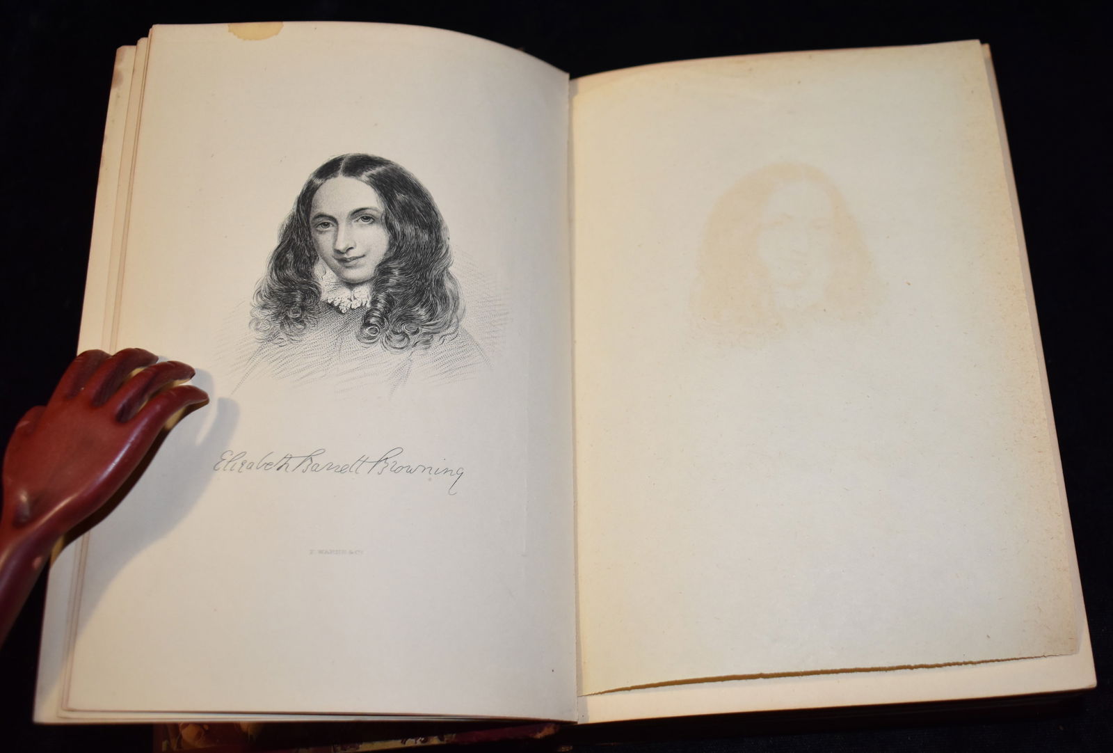 Circa 1850's The Poems Of Elizabeth Barrett Browning With Memoir (Albion Edition) - 2