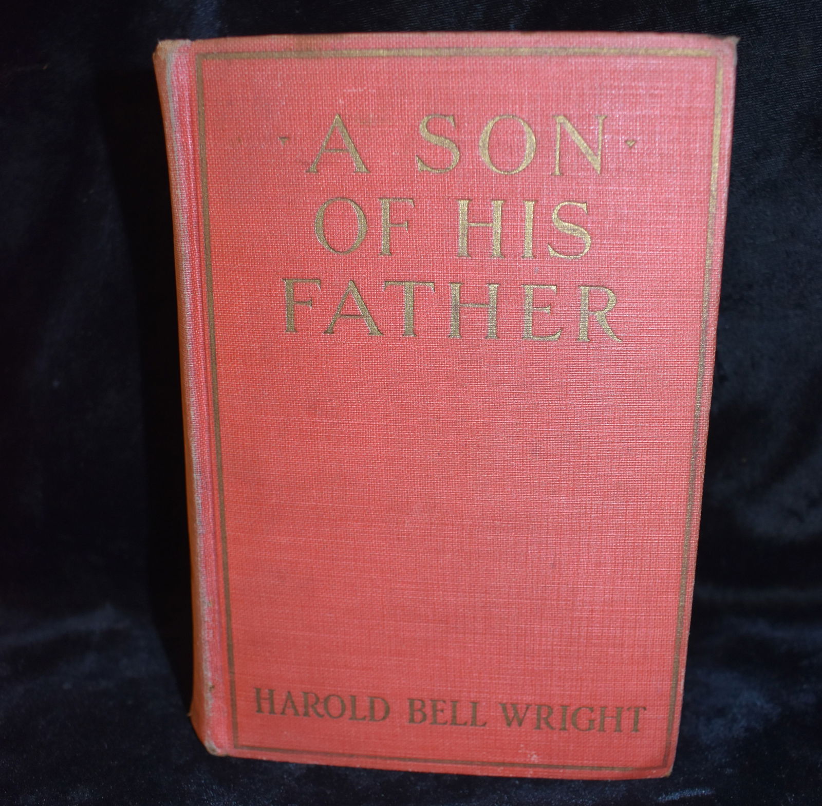 1925 1st Edition A Son of His Father by Harold Bell Wright: A Son of His Father by Harold Bell Wright. Published by D. Appleton and Company, New York, 1925. 1st Edition. Hardback in good condition. Has some wear to cover and fading to the spine. A little