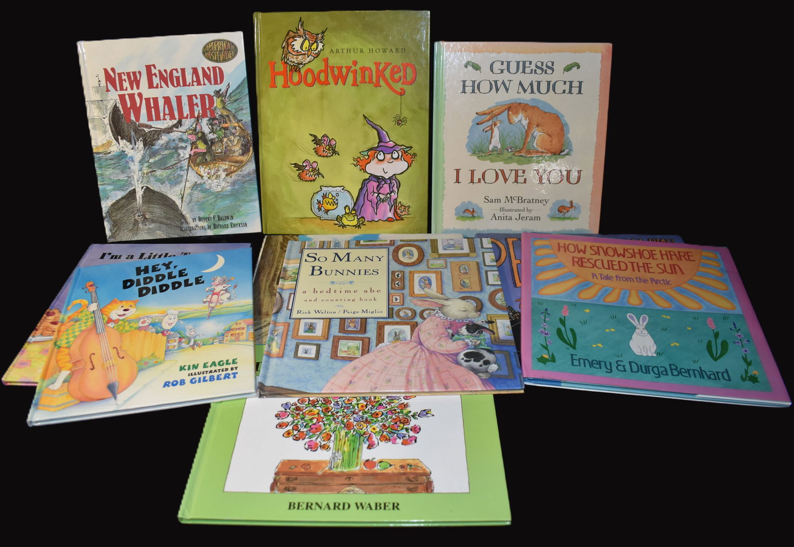 10 Hardback Children's Books - Hoodwinked, Salty Dog, Peter & the Talking Shoes, New England Whaler, (1 of 10)