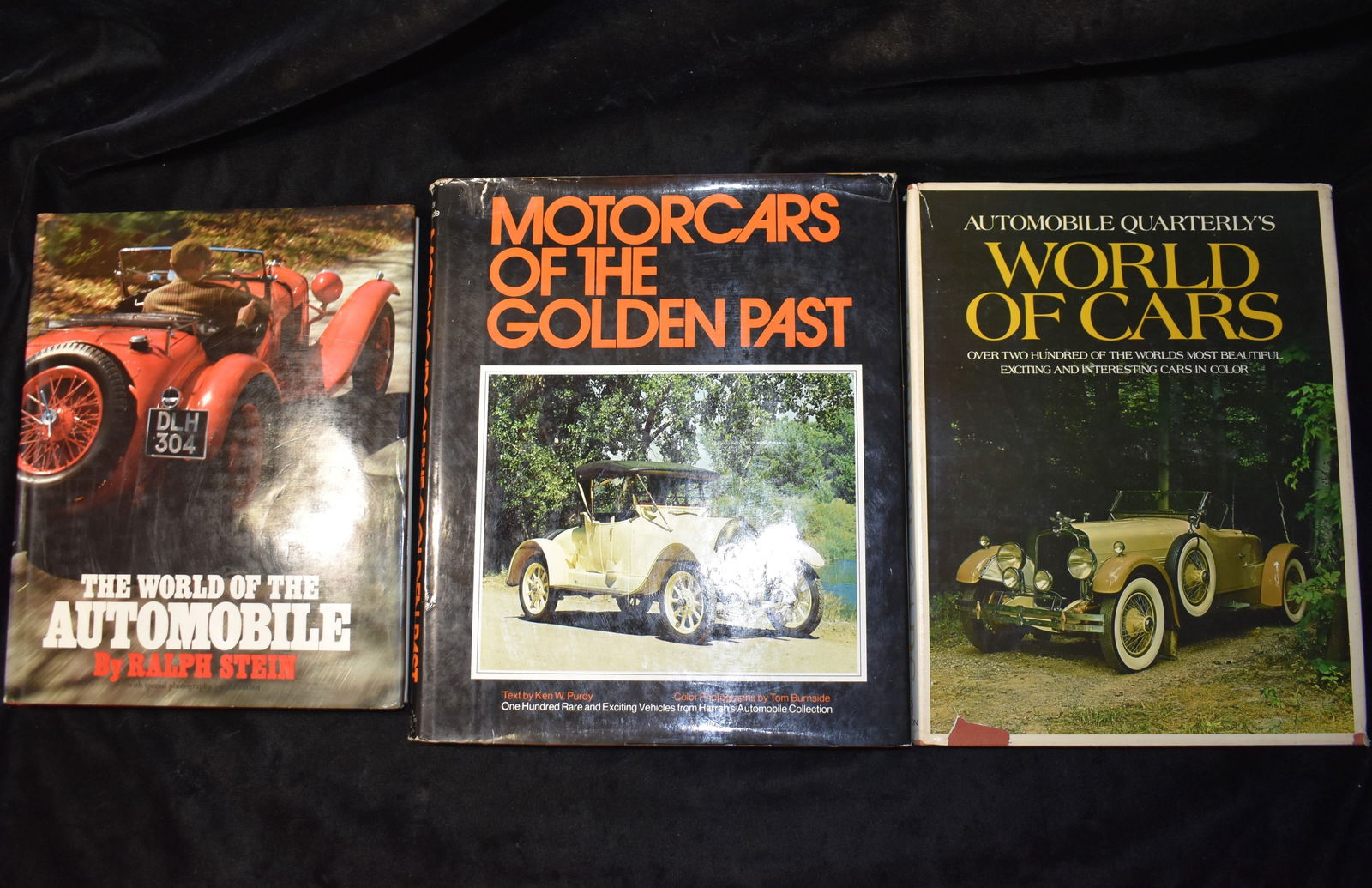3 Vintage Hardback Books Old Collector Cars - Folio Size Harbacks (1 of 11)