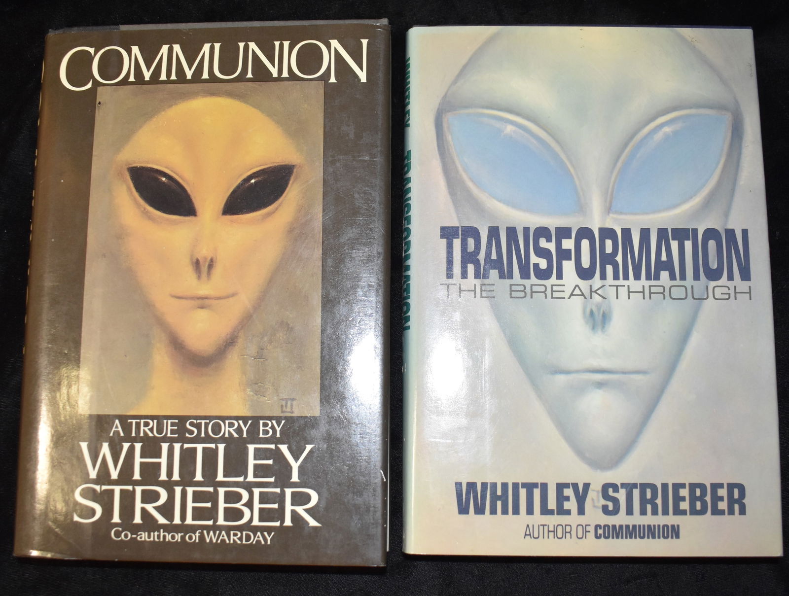 Whitley Strieber 2 Hardback Books (One 1st Edition) - Communion 1987 & Transformation the (1 of 10)