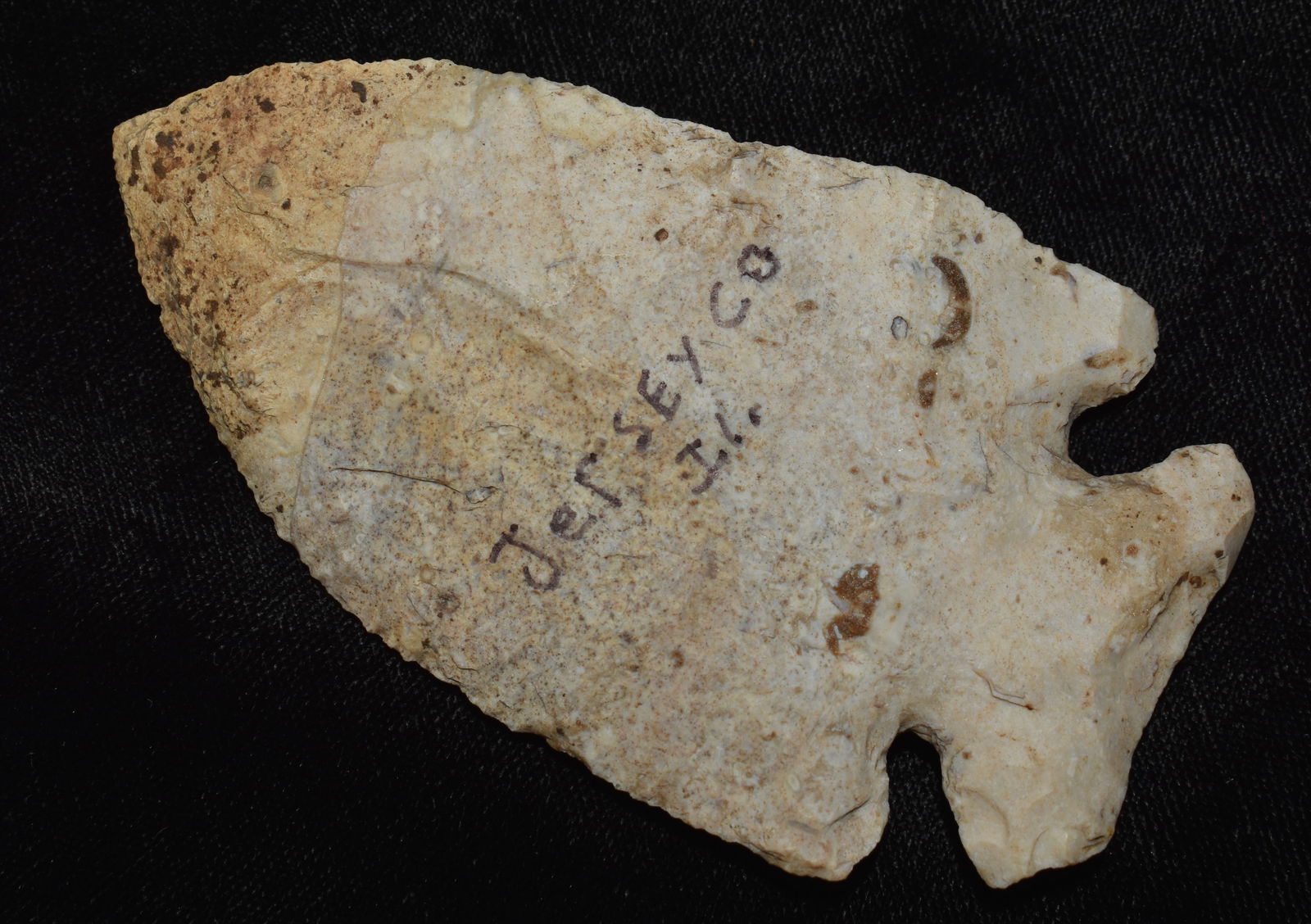 3 3/4" Thebes found in Jersey County, Ill by Dean Downing (1 of 9)