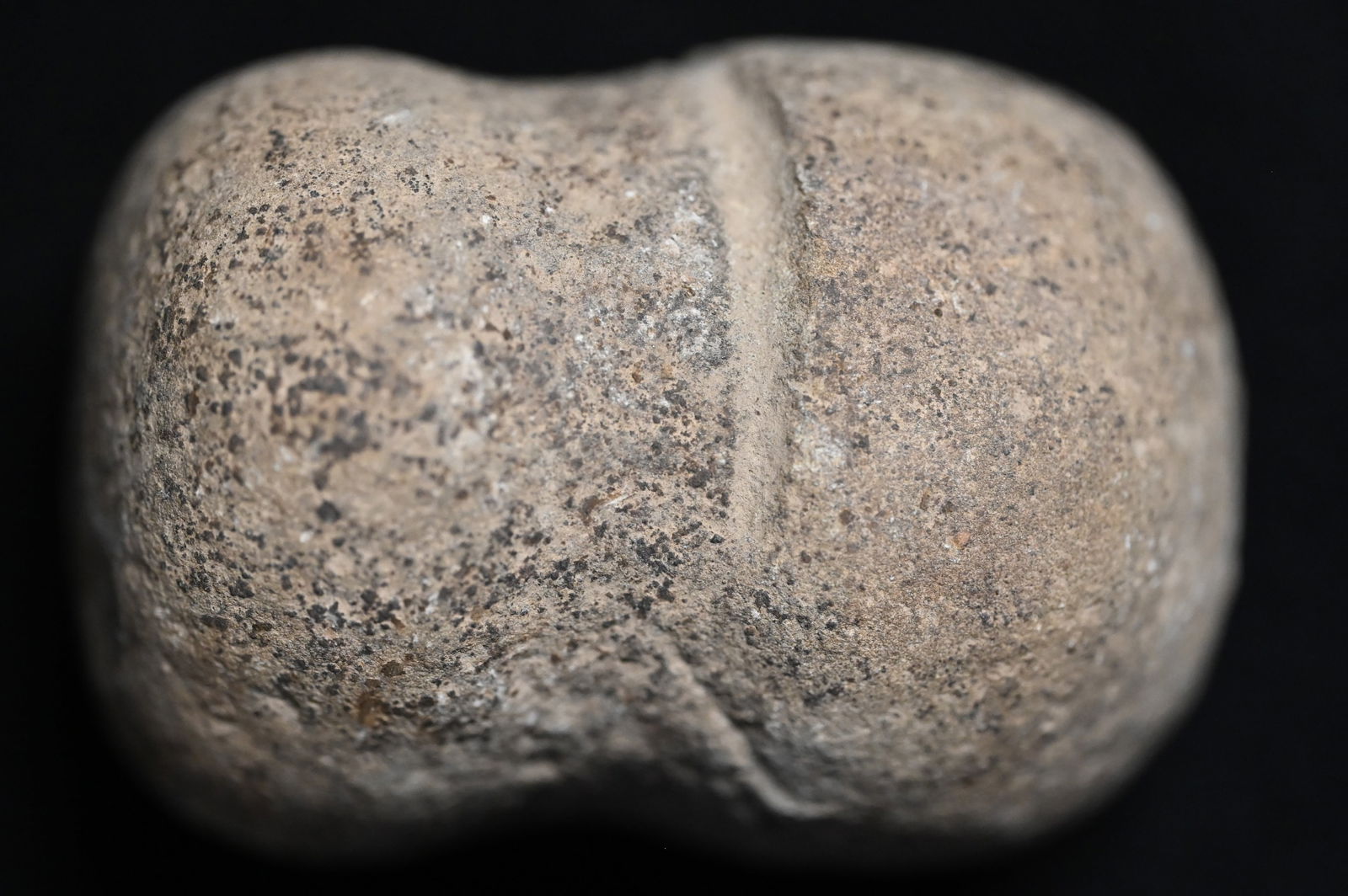 3/4 Groove 12 3/4" Granite War Club Found in Northern Ohio Ex: John Bennett Collection. (1 of 7)