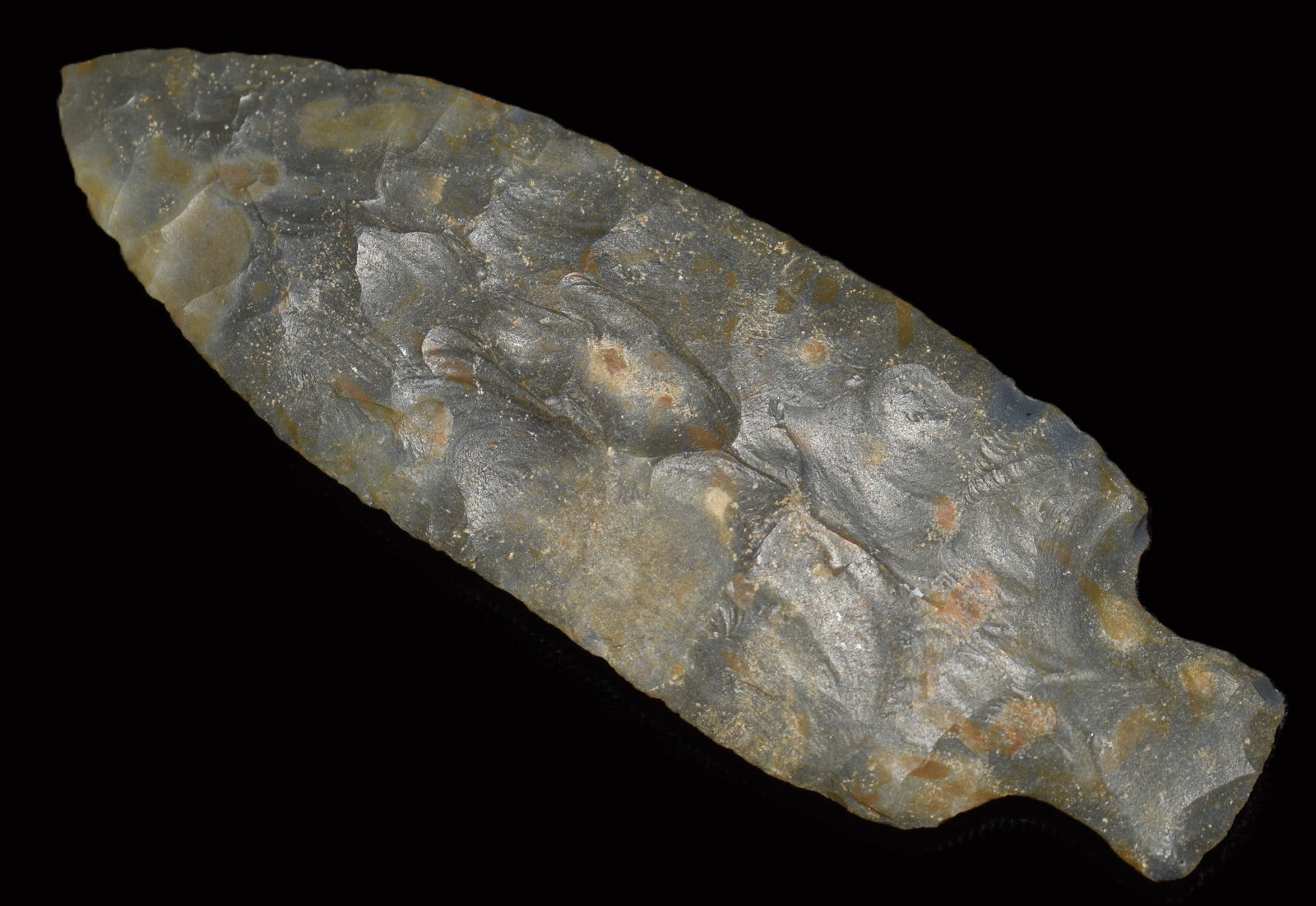 4" Table Rock Arrowhead found in Lee County, Iowa (Grey Globular Chert) w/ Keele COA (1 of 10)