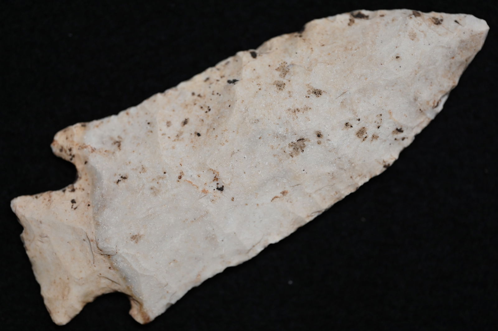 3 7/8" Etley Arrowhead Found in Lincoln Co. Missouri Ex: Donald Koehler Collection. (1 of 6)