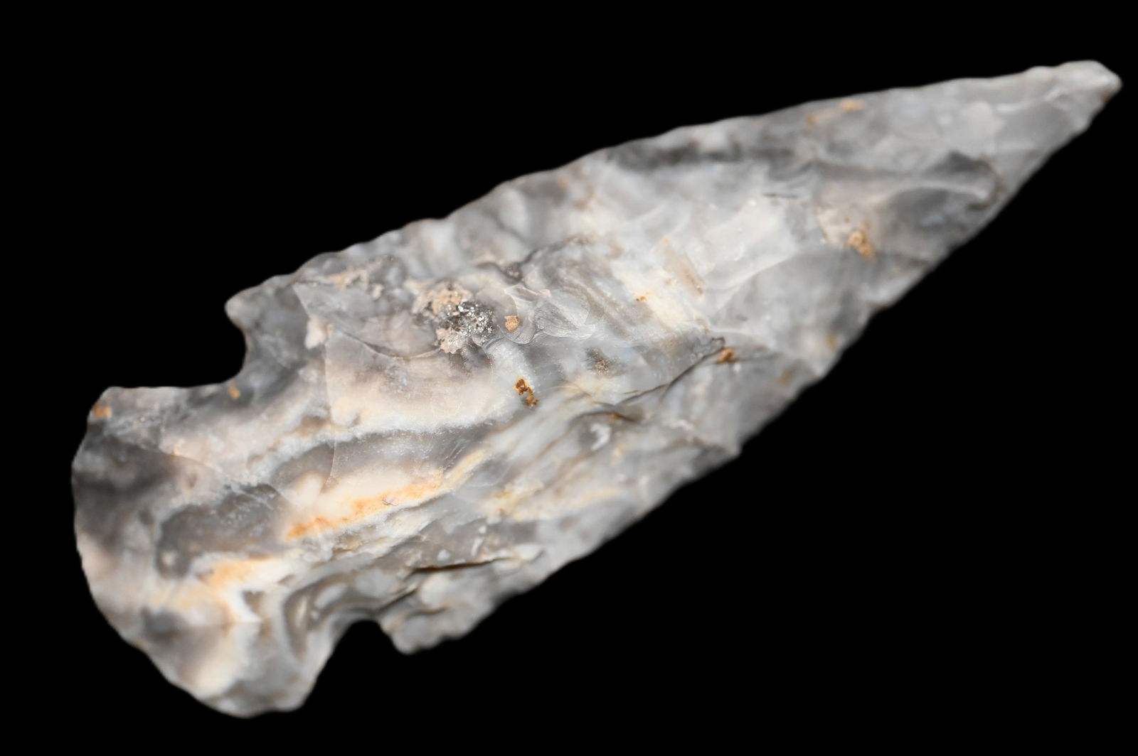 2 11/16" Colorful Mozarkite Cupp Arrowhead Found in Saline Co. Missouri Ryan Keele COA Ex: Ray (1 of 7)