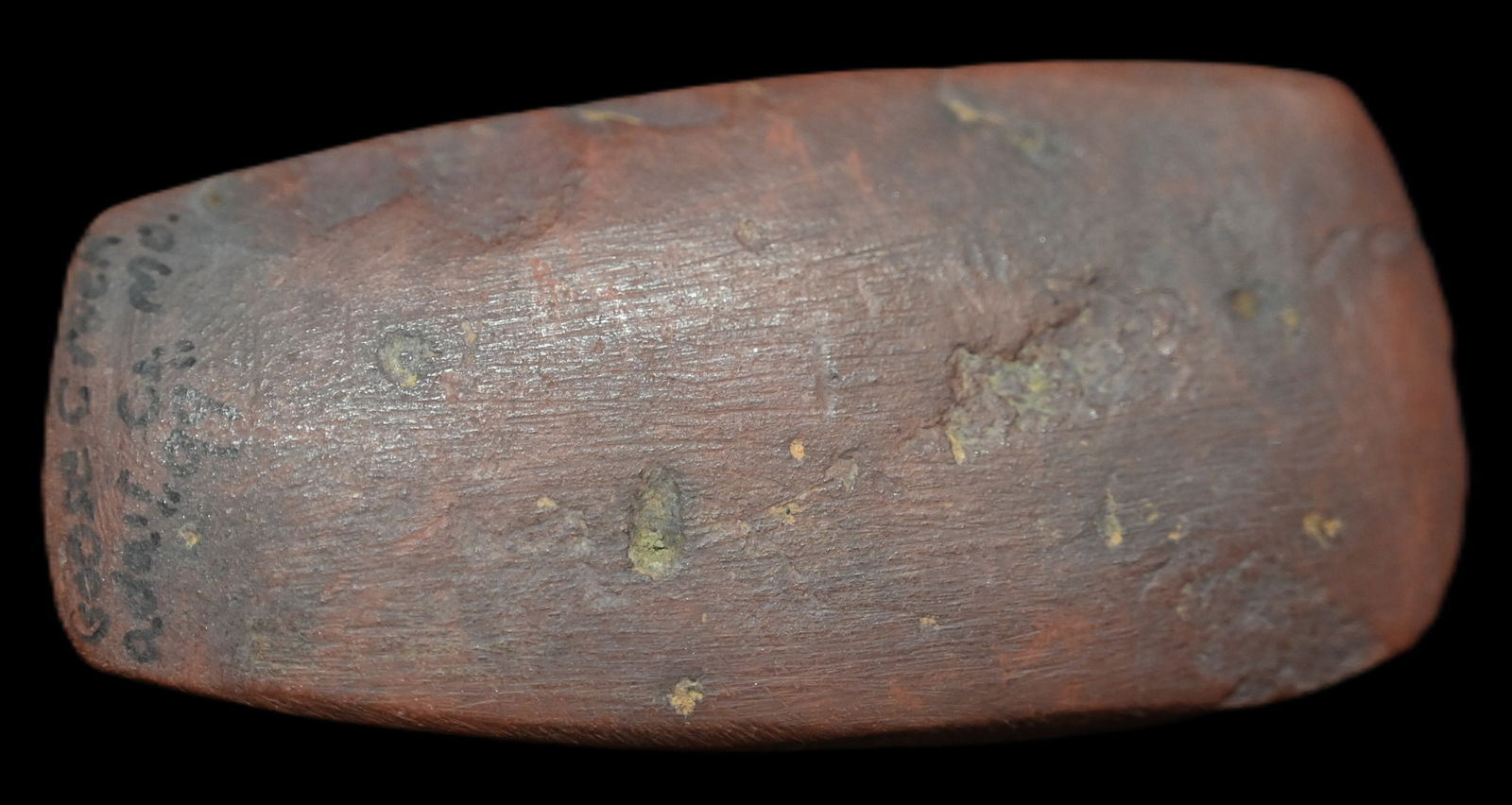 3" Hematite Celt Found in Adair Co. Missouri by Chris Moorehead Ryan Keele COA. (1 of 9)