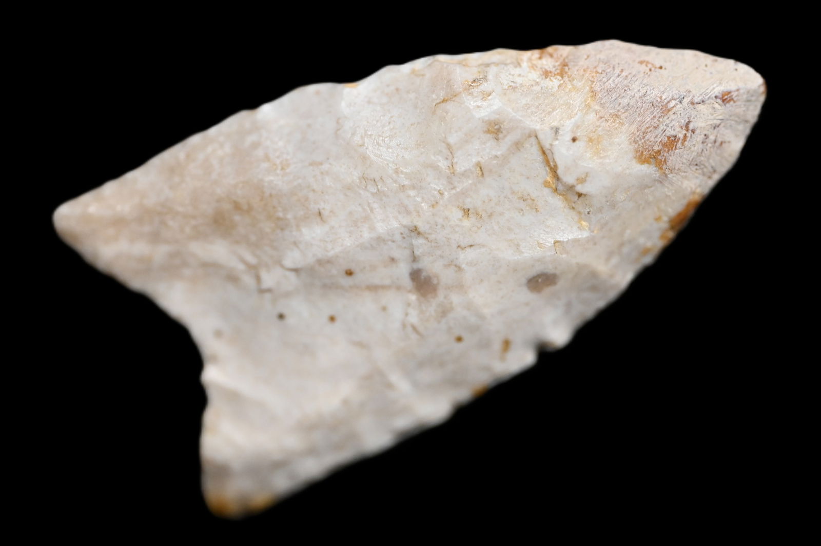 1 7/16" Folsom Arrowhead Restored 3/8" tip Ex: Walt McIntyre Collection Found in Kentucky. (1 of 6)