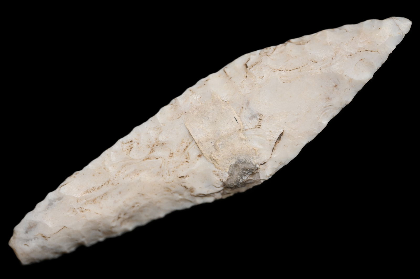 3 7/8" Harahey Knife Found in Saline Co. Missouri.  Nice Double Bevel Ex: George Wolf Collection. (1 of 6)