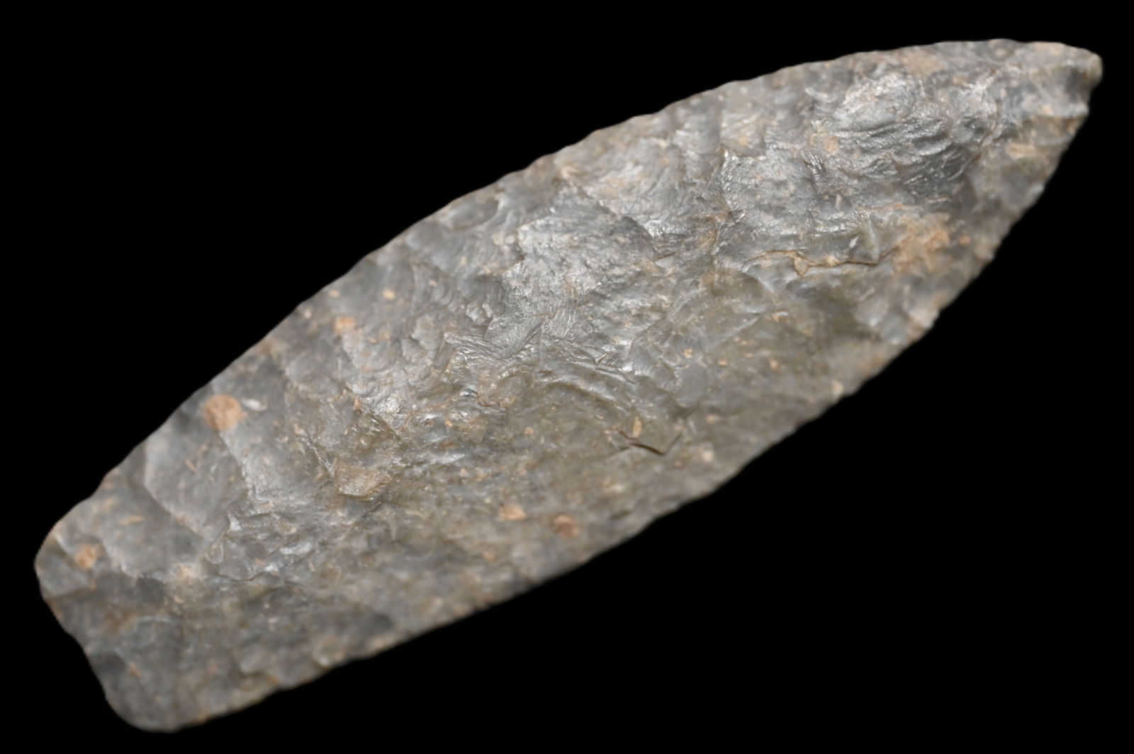 2 15/16" Agate Basin Found in Pettis Co. Missouri Ryan Keele COA Ex: George Wolf Collection. (1 of 7)