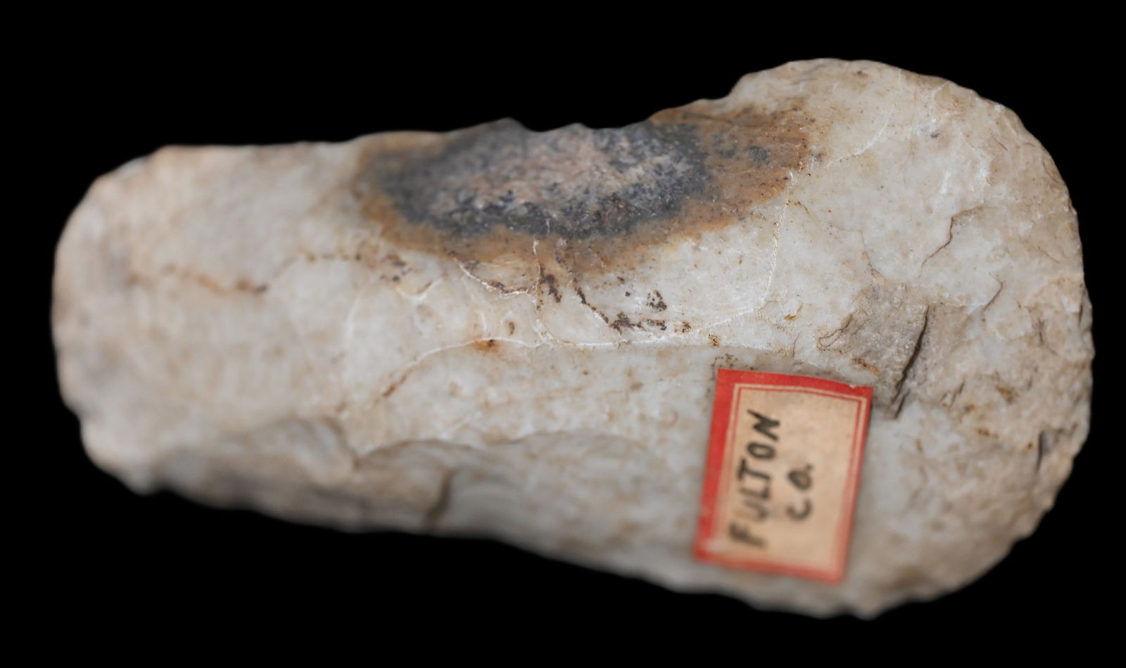 4" Flint Celt Found by Dean Dowling in Fulton Co. Illinois. (1 of 6)