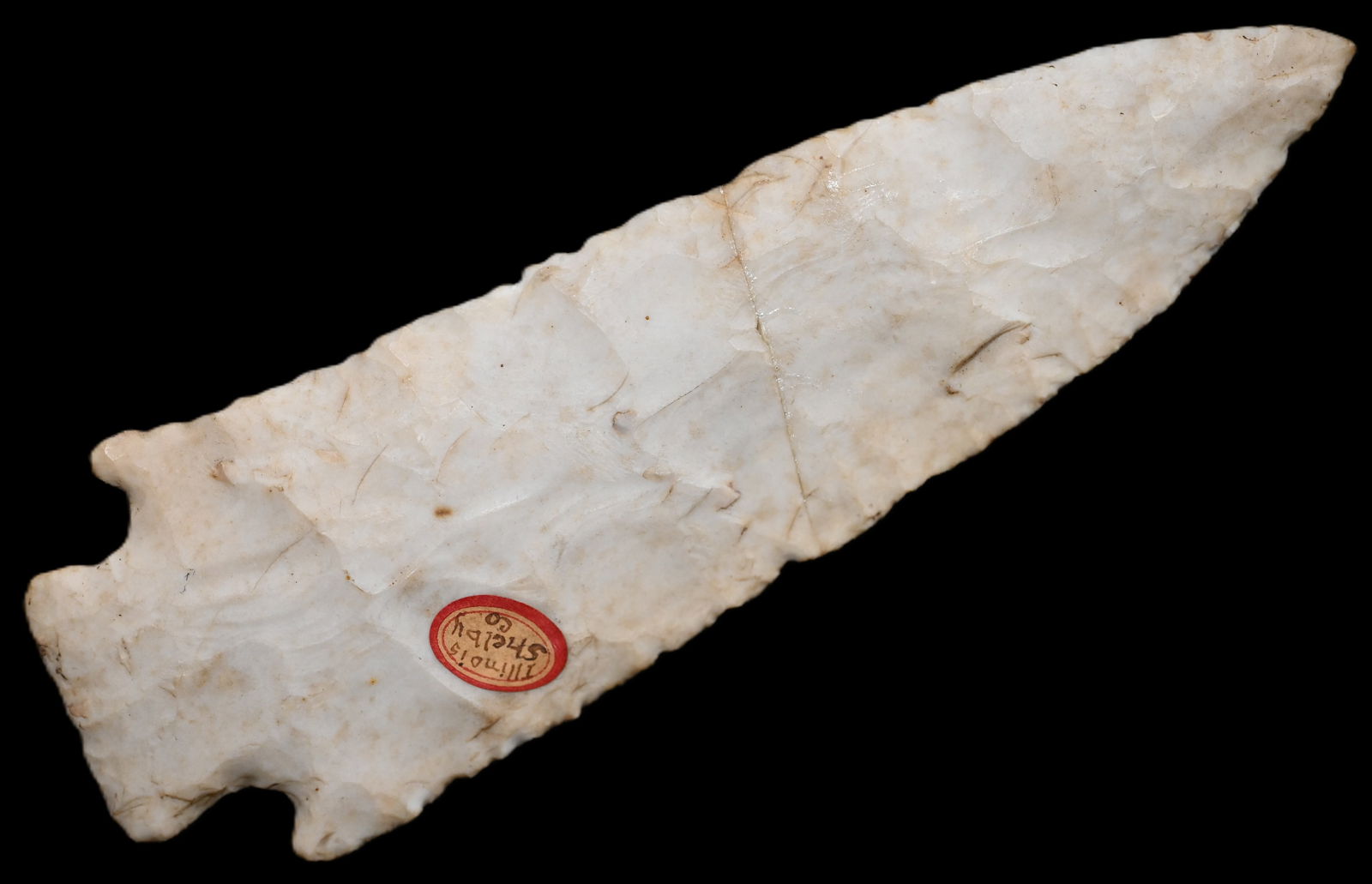 5 3/8" Thin Etley Broke & Glued Found in Shelby Co. Illinois Ex: Dean Dowling Collection. (1 of 6)