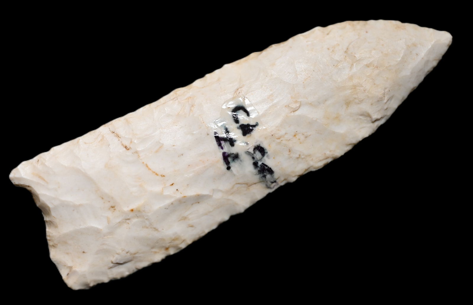 4 3/16" Early Archaic Knife Found in Cass Co. Illinois Roy Motley COA Ex: Glen Carls, Dean Dowling (1 of 7)