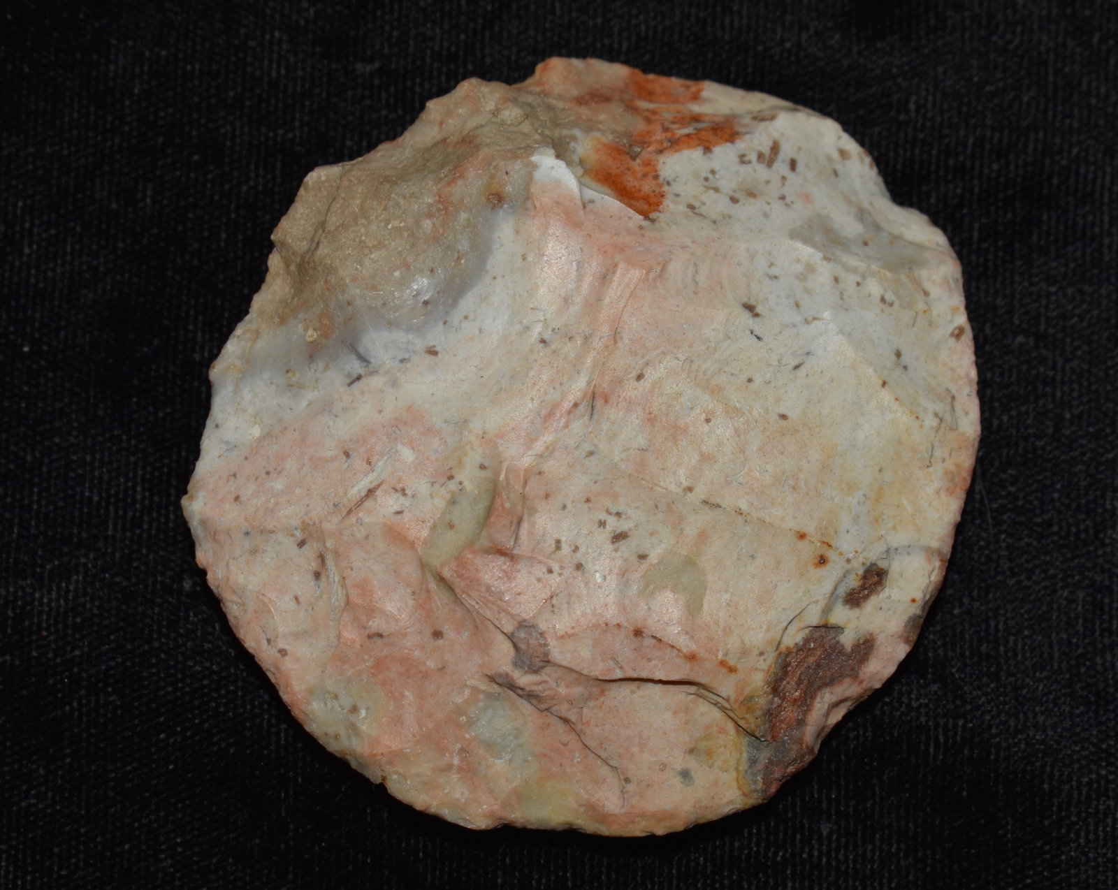 2 1/2" Colorful Sun Disc found in Monroe County, Missouri: 2 1/2" Colorful Sun Disc found in Monroe County, Missouri by Wesley Nickell
