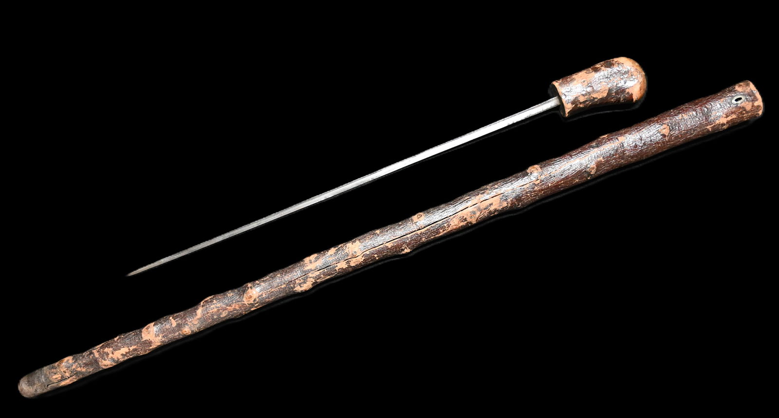 36" Wood Sword Cane. (1 of 9)