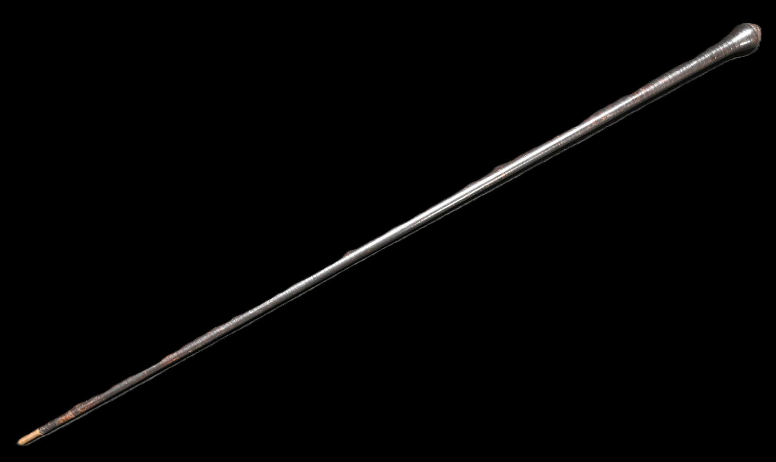 33" Stacked Leather Swagger Cane. (1 of 5)