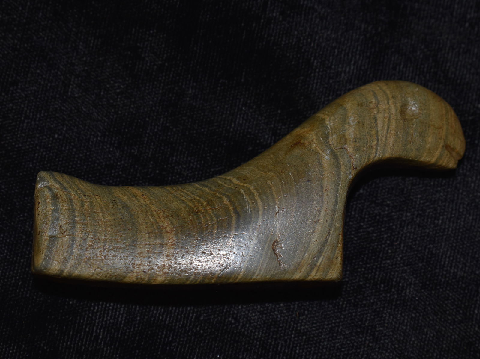 3 3/8" Banded Slate Birdstone - Modern Made (1 of 7)