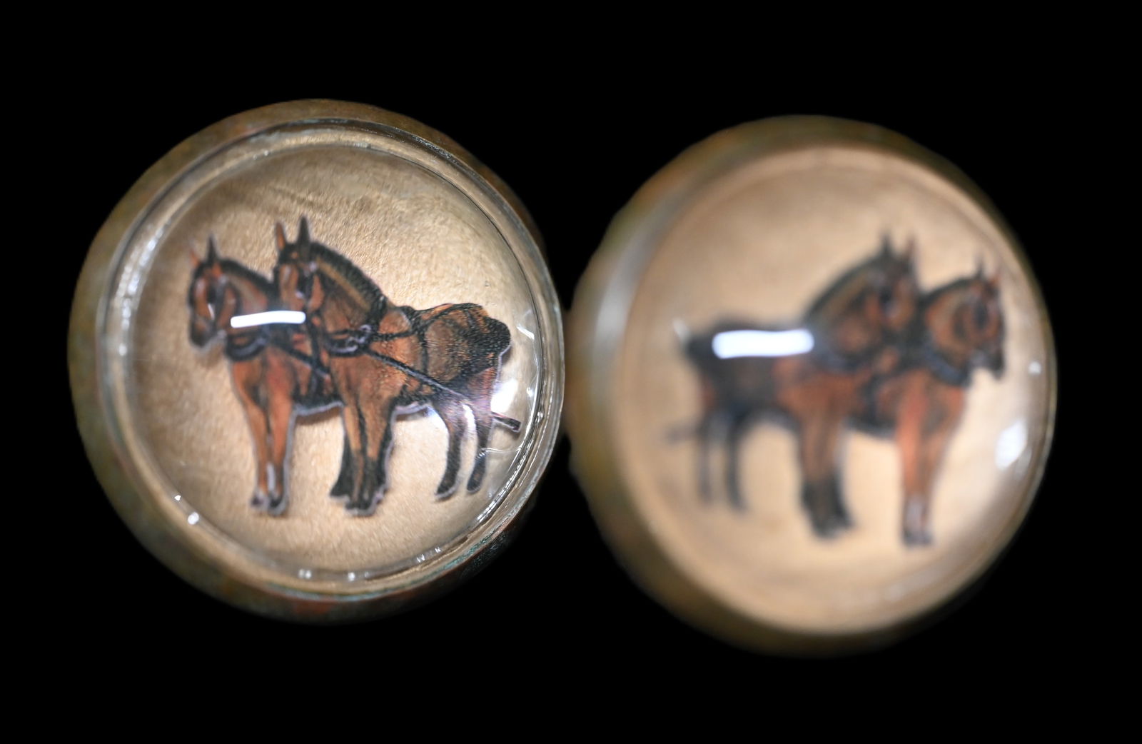 Matching Set of Horse Bridle Rosette's. (1 of 4)