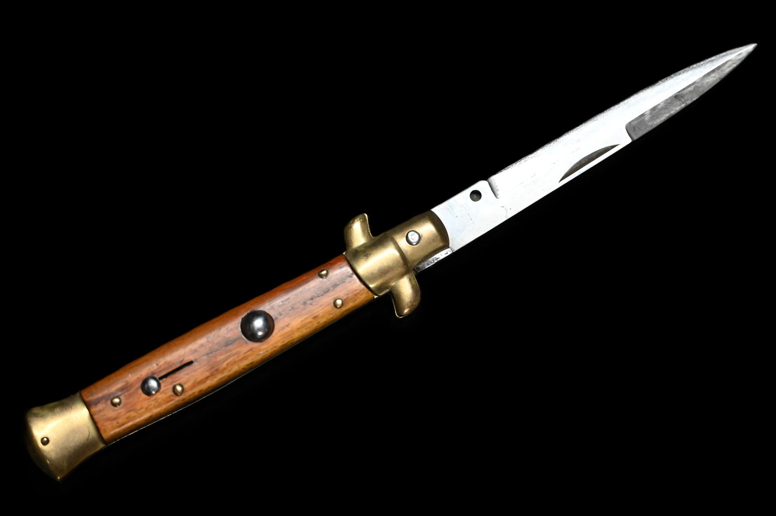 Stiletto Switchblade Knife Made in Italy 4" blade in great condition. (1 of 9)