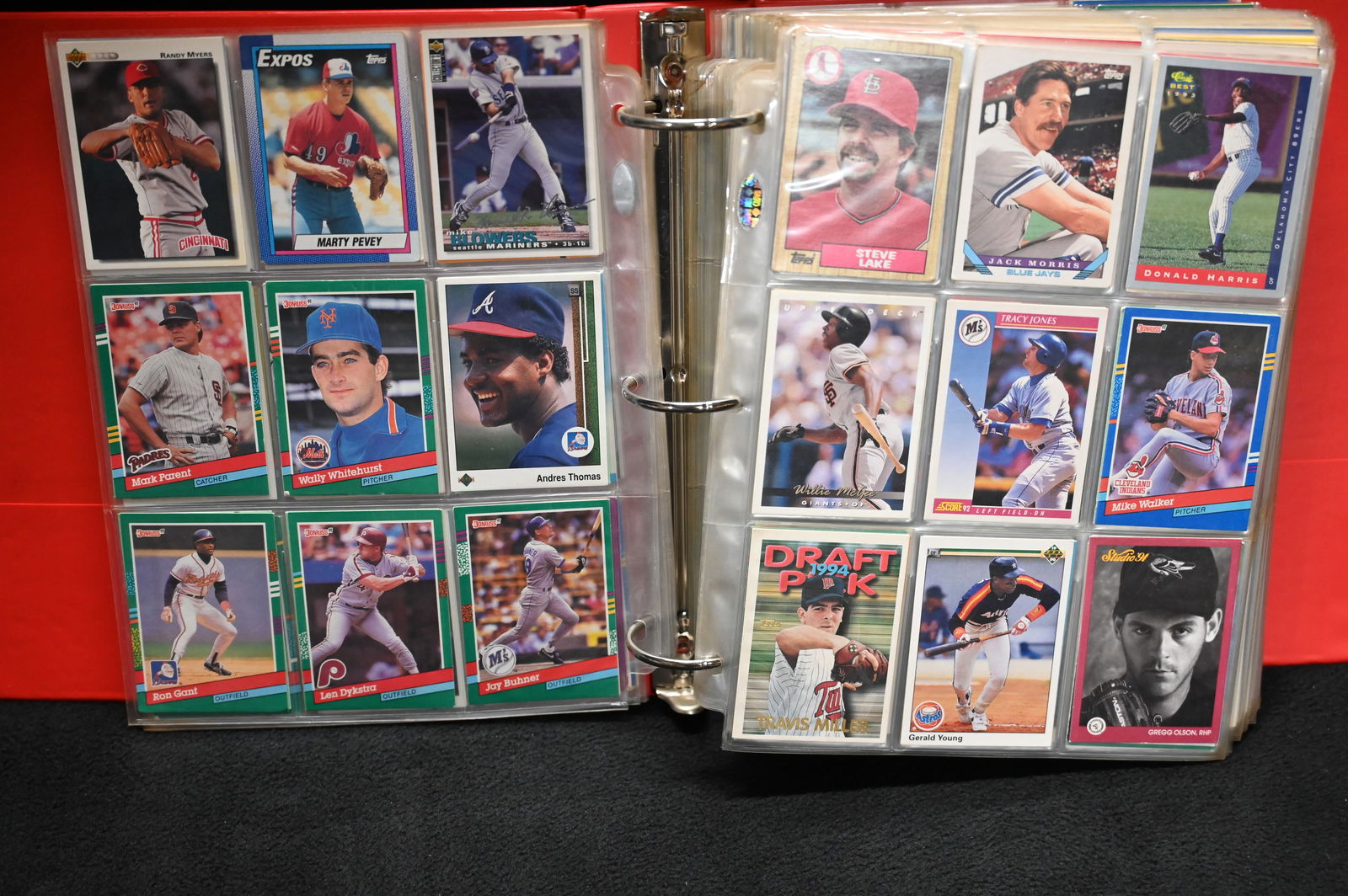 Baseball Cards 1980's-1990's  Approx. 50 Pages. (1 of 5)