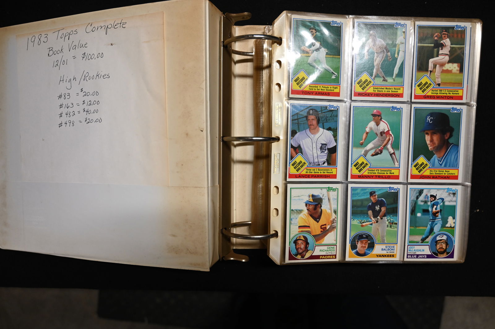 1983 Topps Baseball Cards Complete Set. (1 of 7)