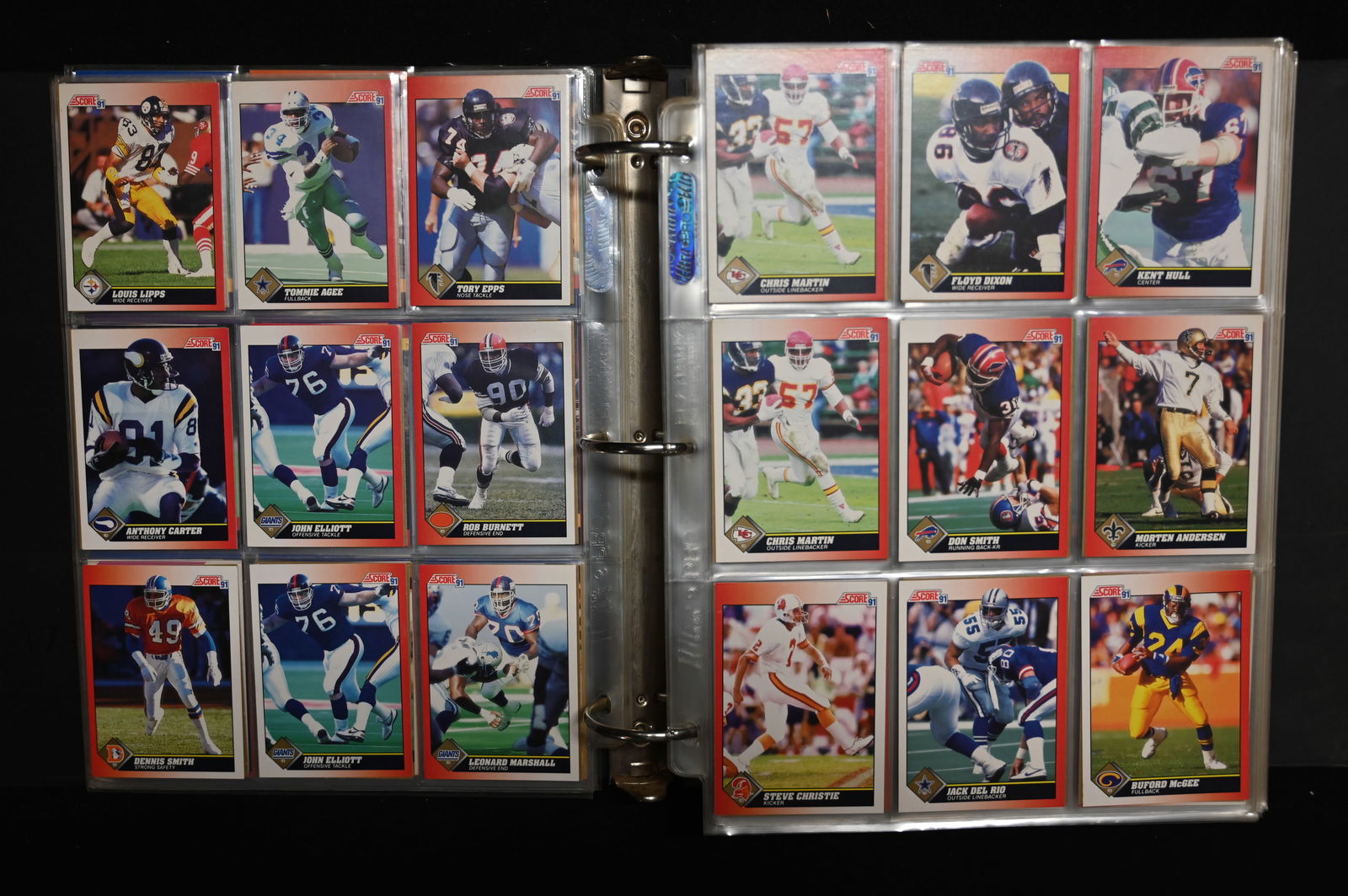 Football Cards 1990's Approx. 65 Pages. (1 of 7)