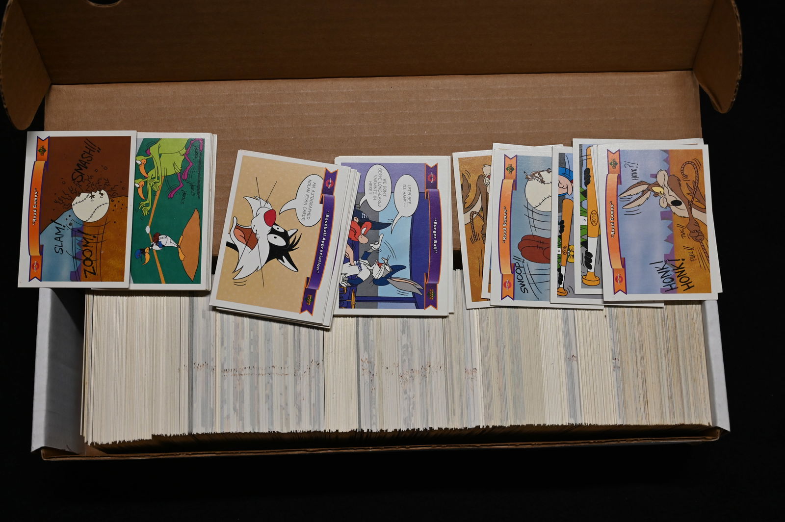 1991 Looney Tunes Upperdeck Trading Cards Approx. 800.: 1991 Looney Tunes Upperdeck Trading Cards Approx. 800. All Cards are in good to great condition. We made sure the boxes were full and did not search through them.