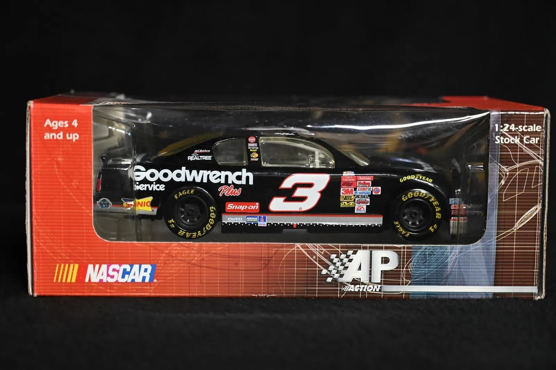 Dale Earnhardt " Goodwrench Service Plus" AP Action 1/24 Scale Die Cast NASCAR Stock Car.: Dale Earnhardt " Goodwrench Service Plus" AP Action 1/24 Scale Die Cast NASCAR Stock Car. New in the box.