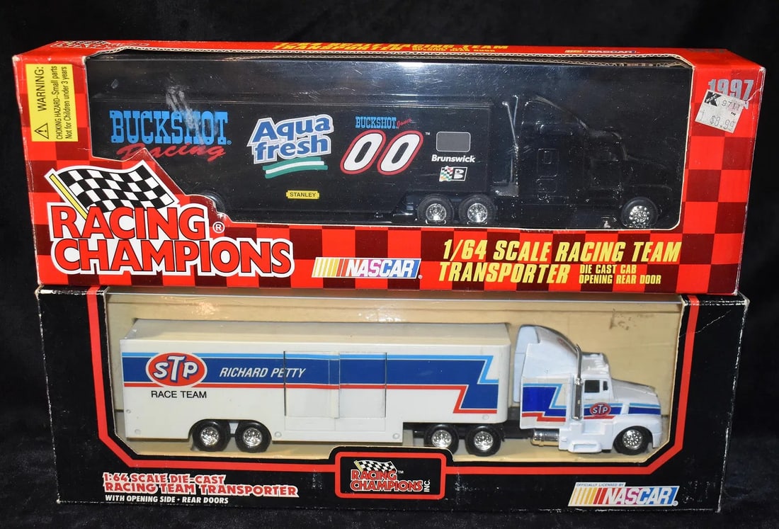 2 Vintage NASCAR Racing Team Transporters - Buckshot Jones & Richard Petty (1 of 3)