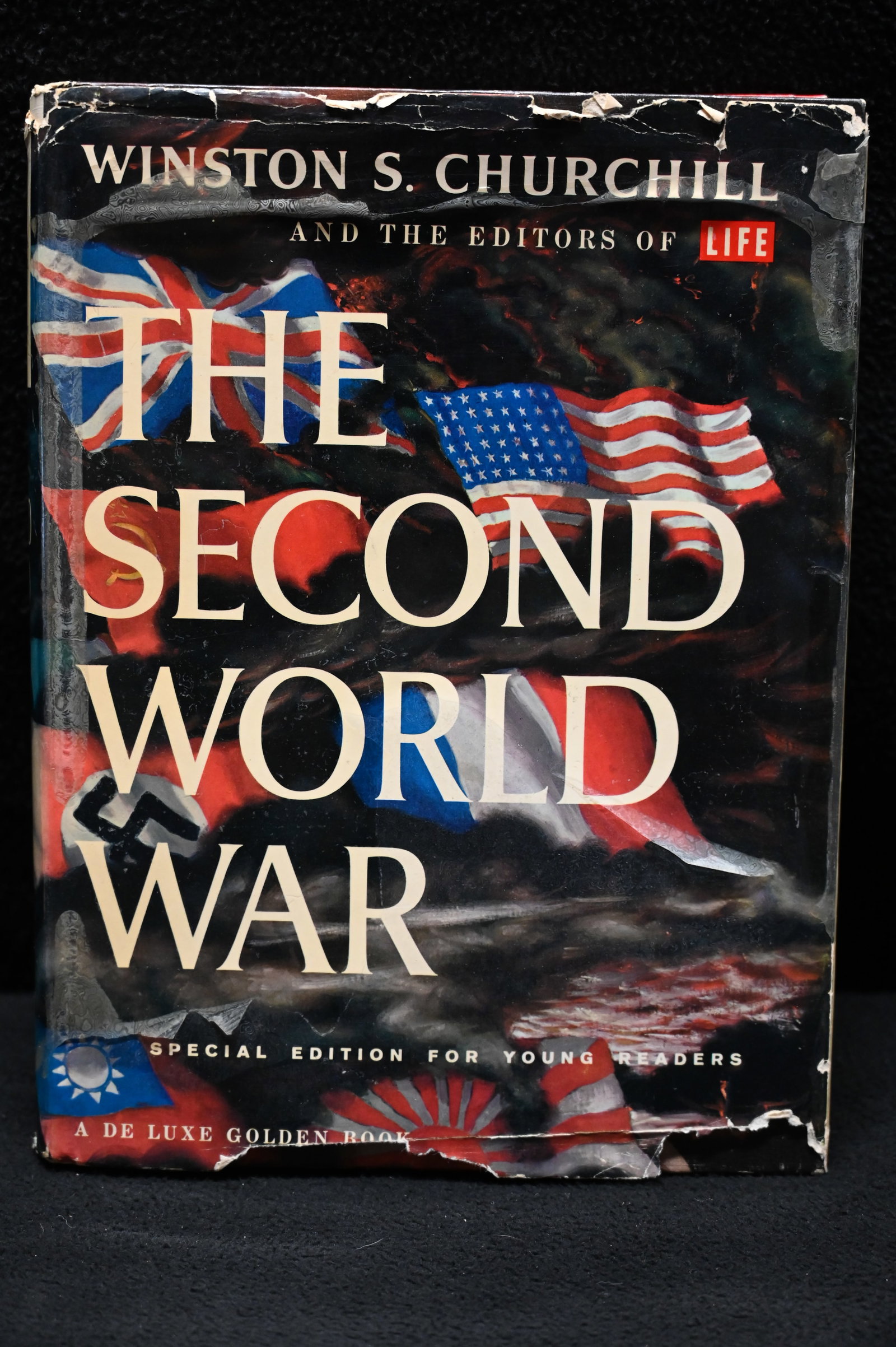 The Second World War by Winston Churchill 1960: The Second World War: Special Edition for Young Readers by Winston S. Churchill. Published by Golden Press 1960. Very good condition hardback with its original dust cover. A little shelf wear to the b
