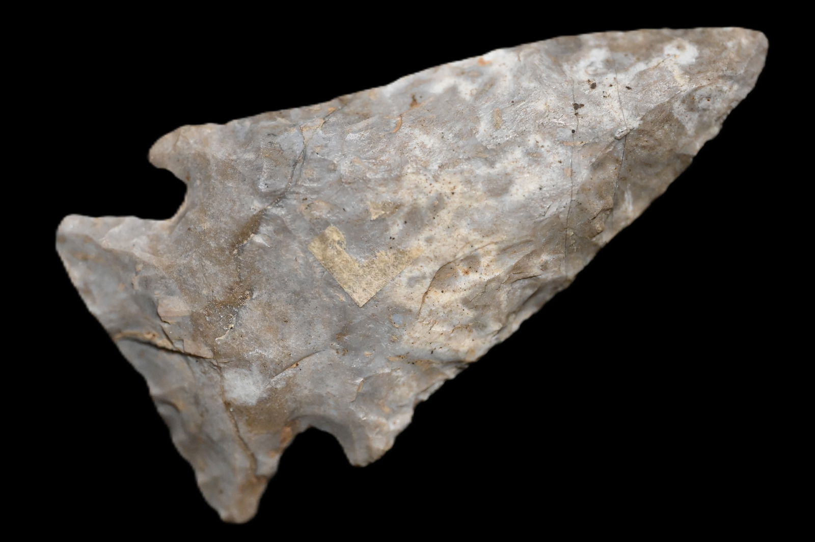 2 3/8" Kirk Corner Notched Arrowhead Found in KY/TN Area Ex: Walt McIntyre Collection. (1 of 5)