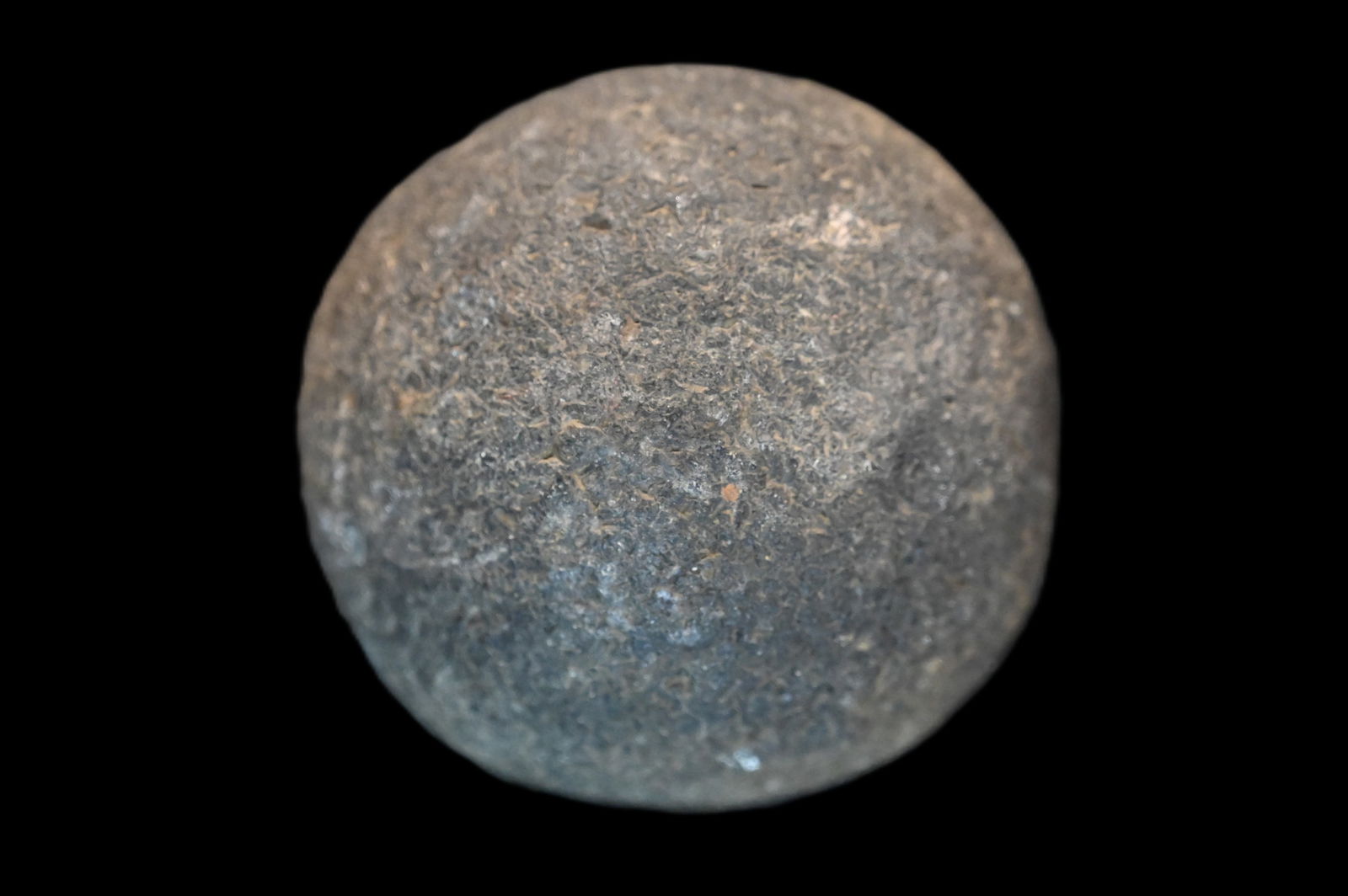 Very Large 3 1/2" Stone Game Ball Found in Macon Co. Missouri.: Very Large 3 1/2" Stone Game Ball Found in Macon Co. Missouri.
