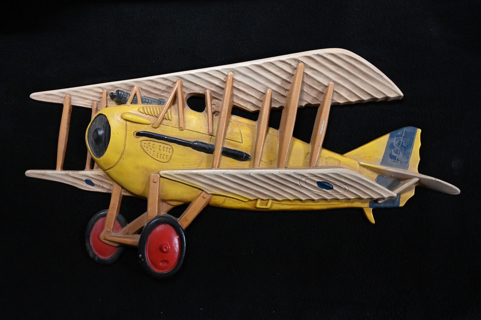 Vintage Cast Metal Midwest SPAD APS-1 Airplane Model. (1 of 6)