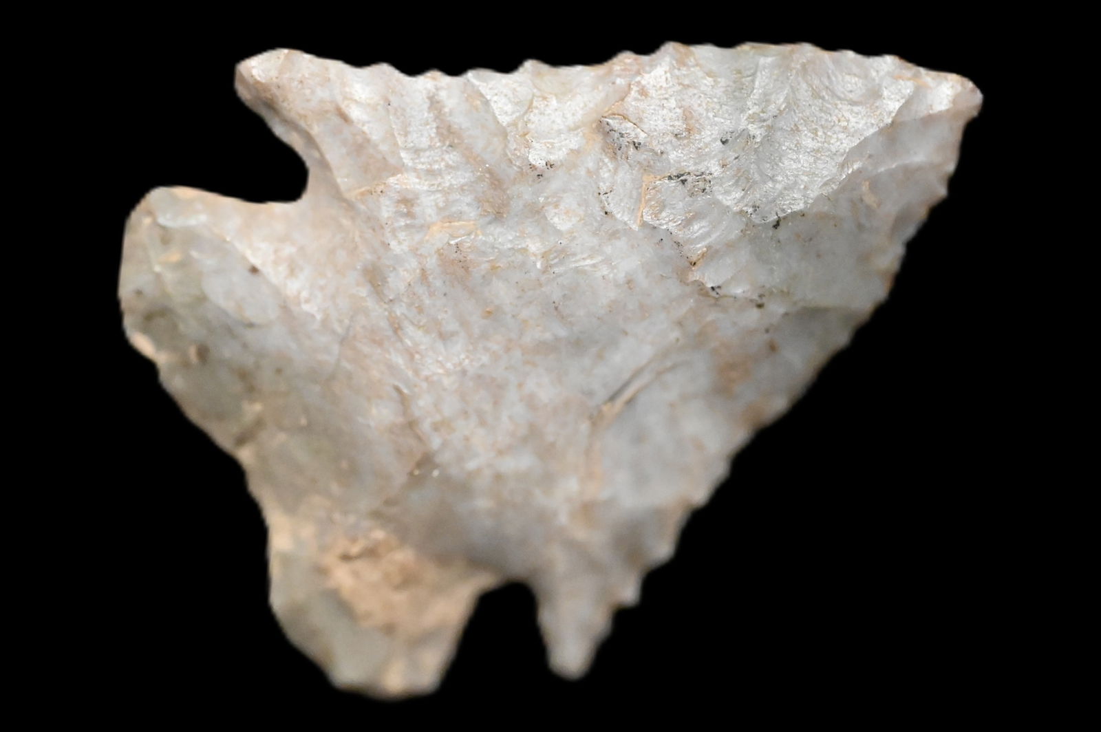 1 7/16" Kirk Corner Notched Arrowhead Found in Pettis Co. Missouri. (1 of 5)