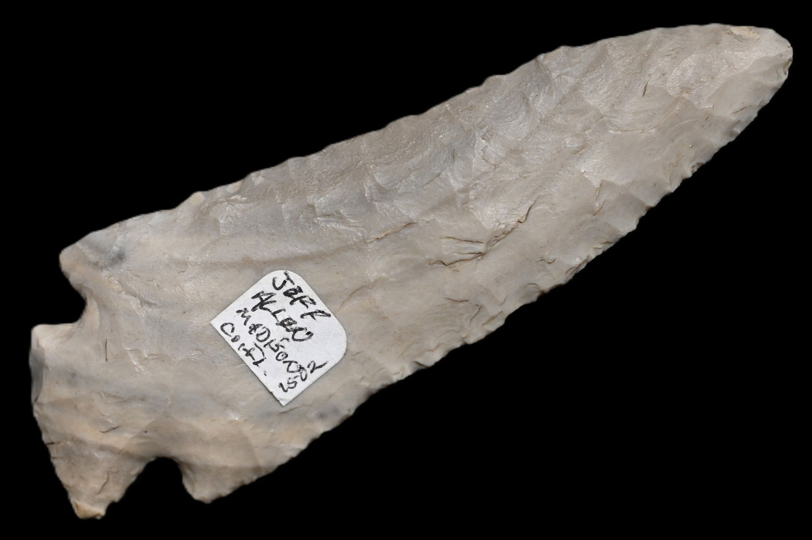 3 3/4" Hopewell Arrowhead Found in Madison Co. Illinois Ex: Jeff Allen Collection. (1 of 5)