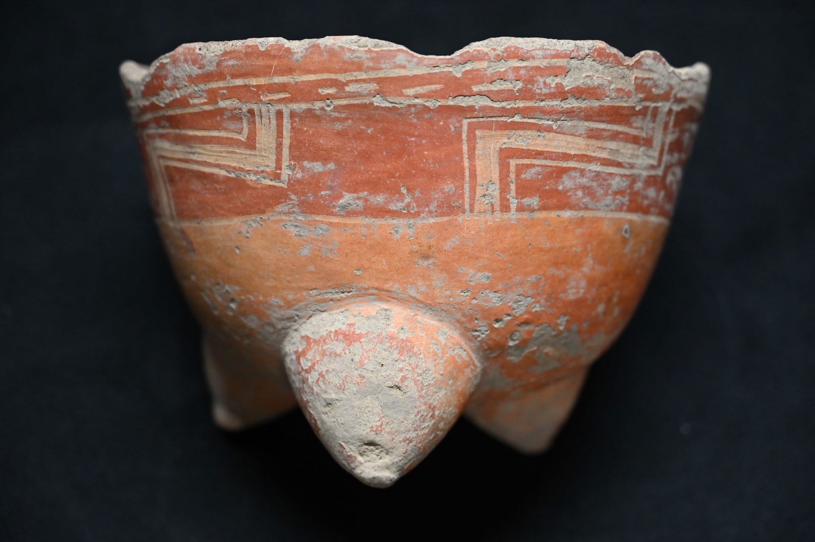 Pre-Columbian Pottery Tripod Bowl Circa 200-1250 C.E. (1 of 6)